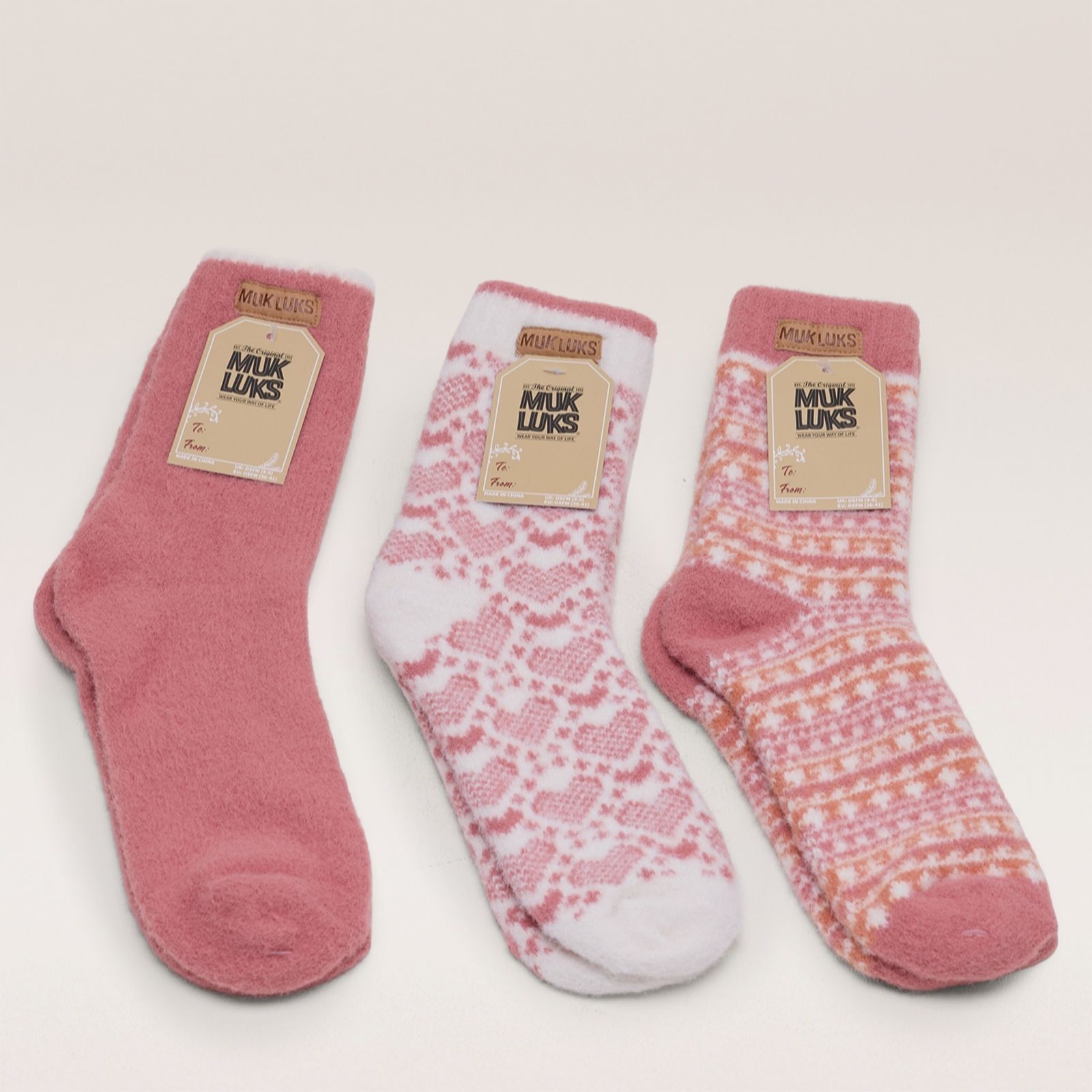 Muk Luks 3pk Thermal Sweater Sock