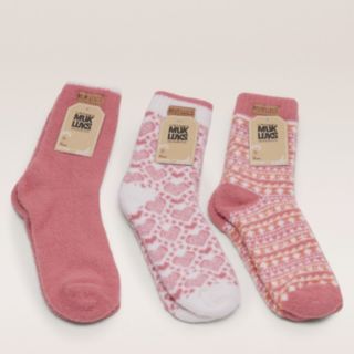 Muk Luks 3pk Thermal Sweater Sock