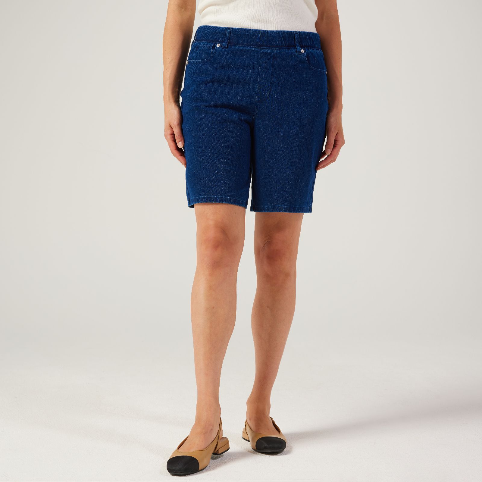 Denim & Co. Comfy Cargo Shorts - QVC UK