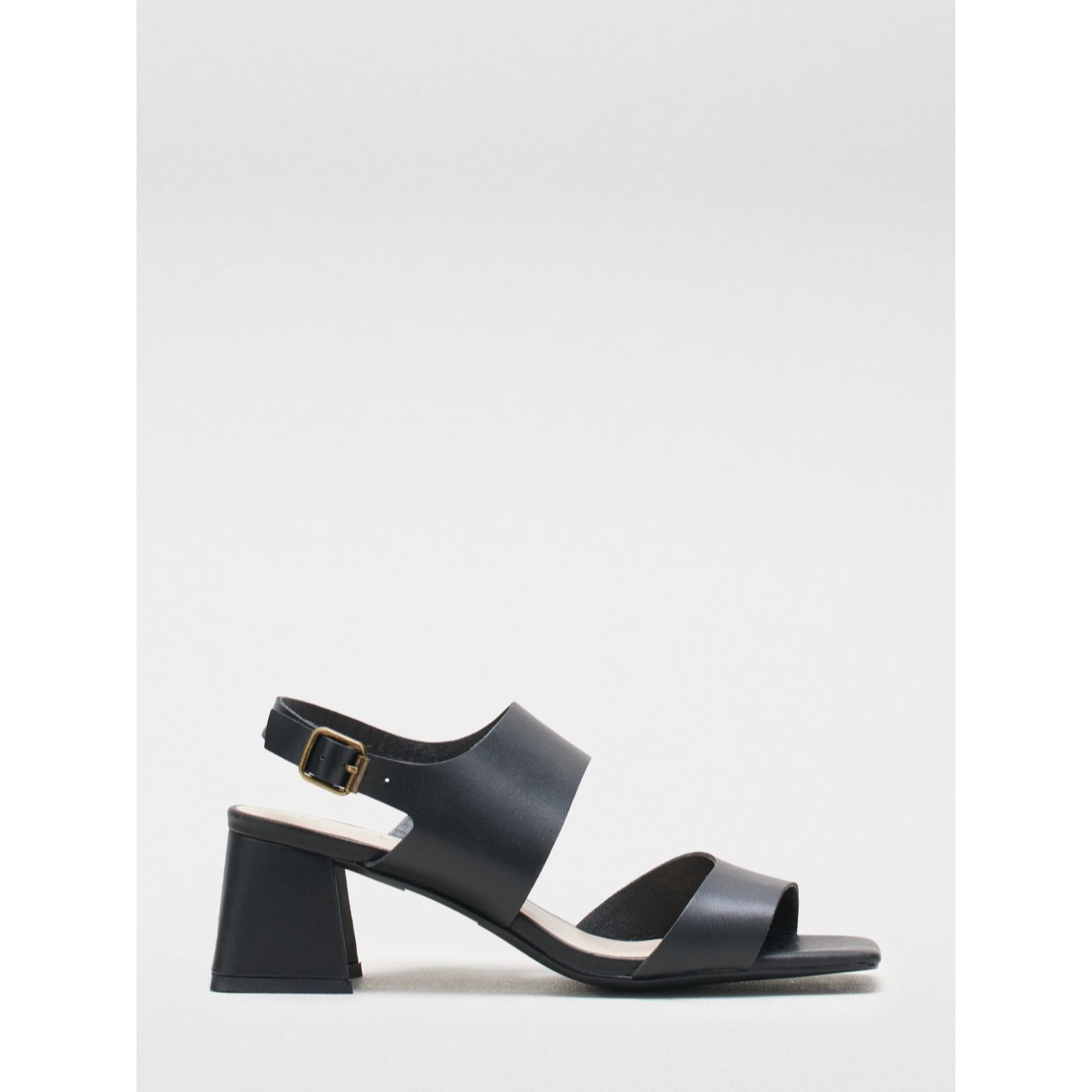 Outlet Ben de Lisi Malmo Leather Block Heel
