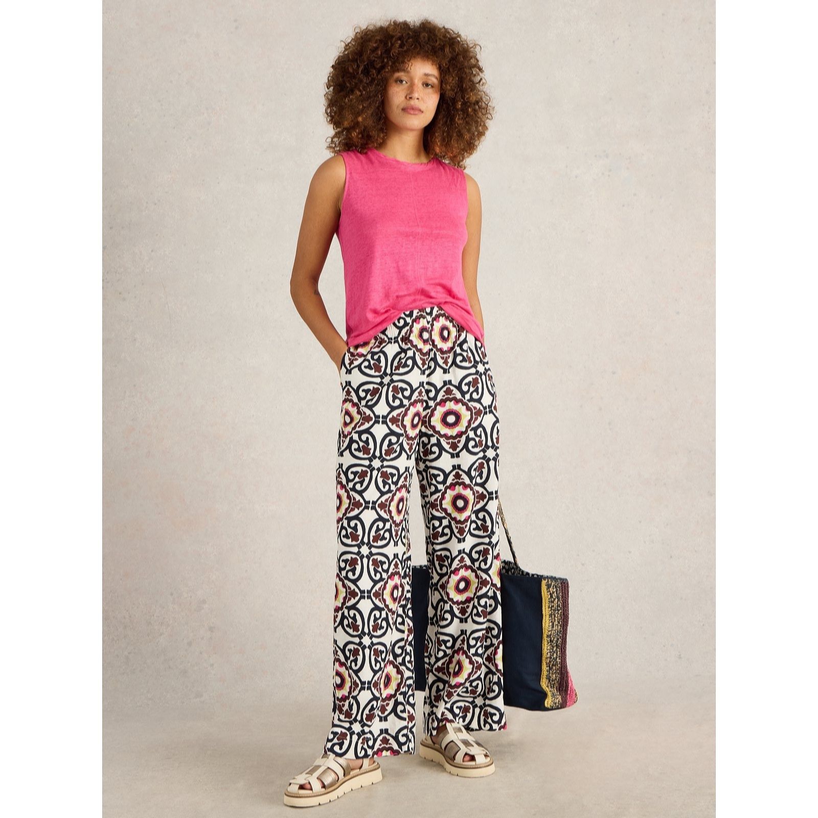 White Stuff Lucy Linen Blend Trouser