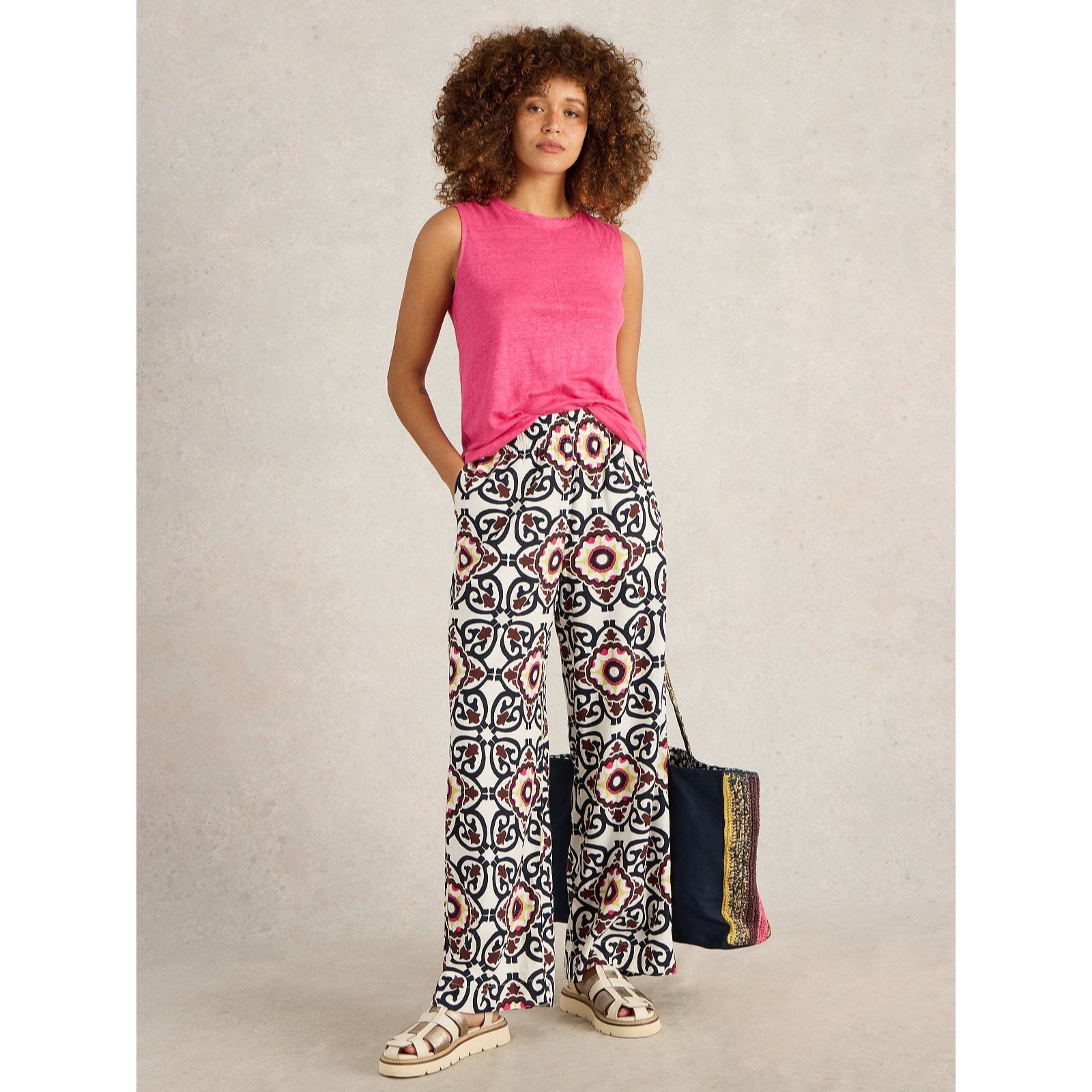 White Stuff Lucy Linen Blend Trouser