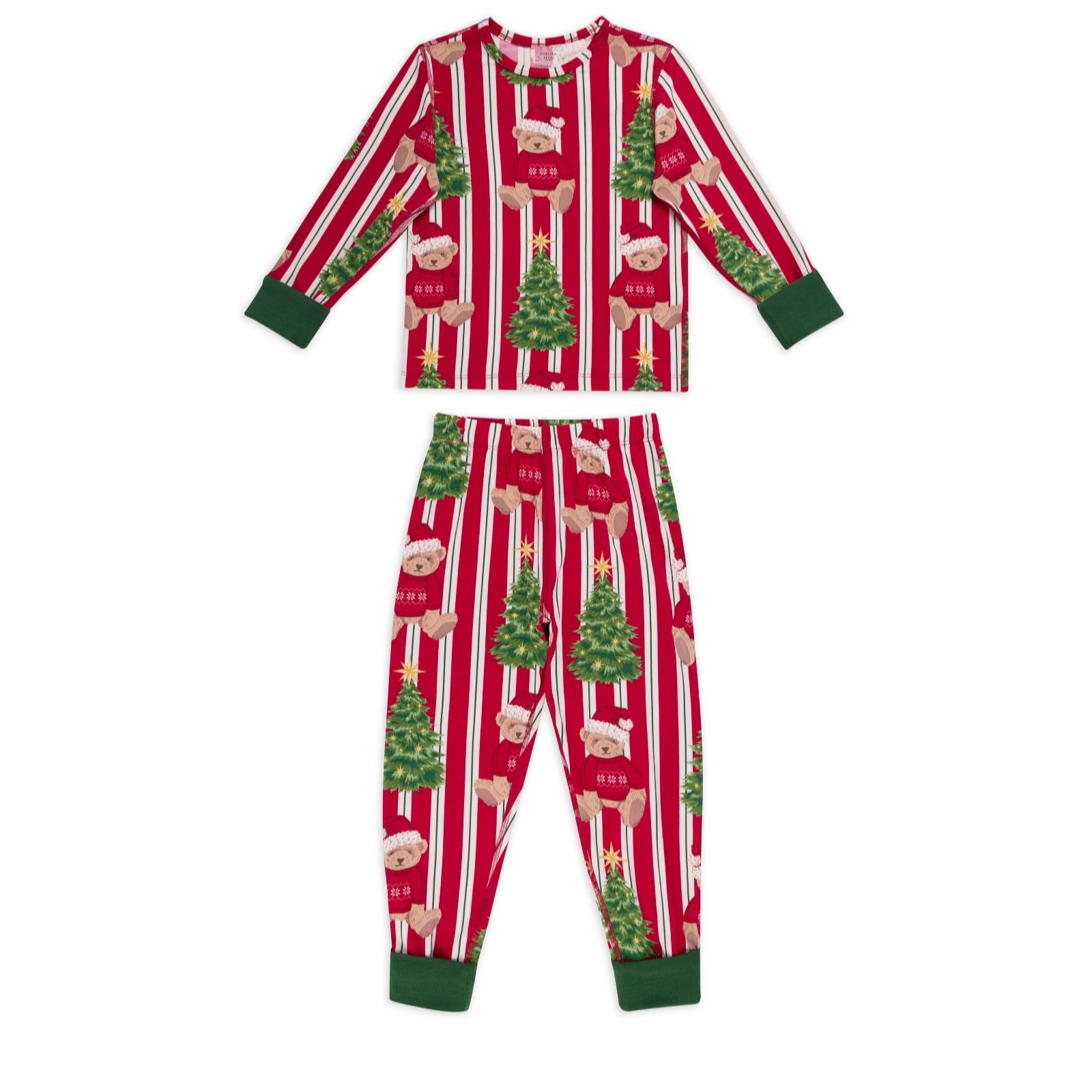 Chelsea Peers Festive Bear Stripe Pyjama Set Children's