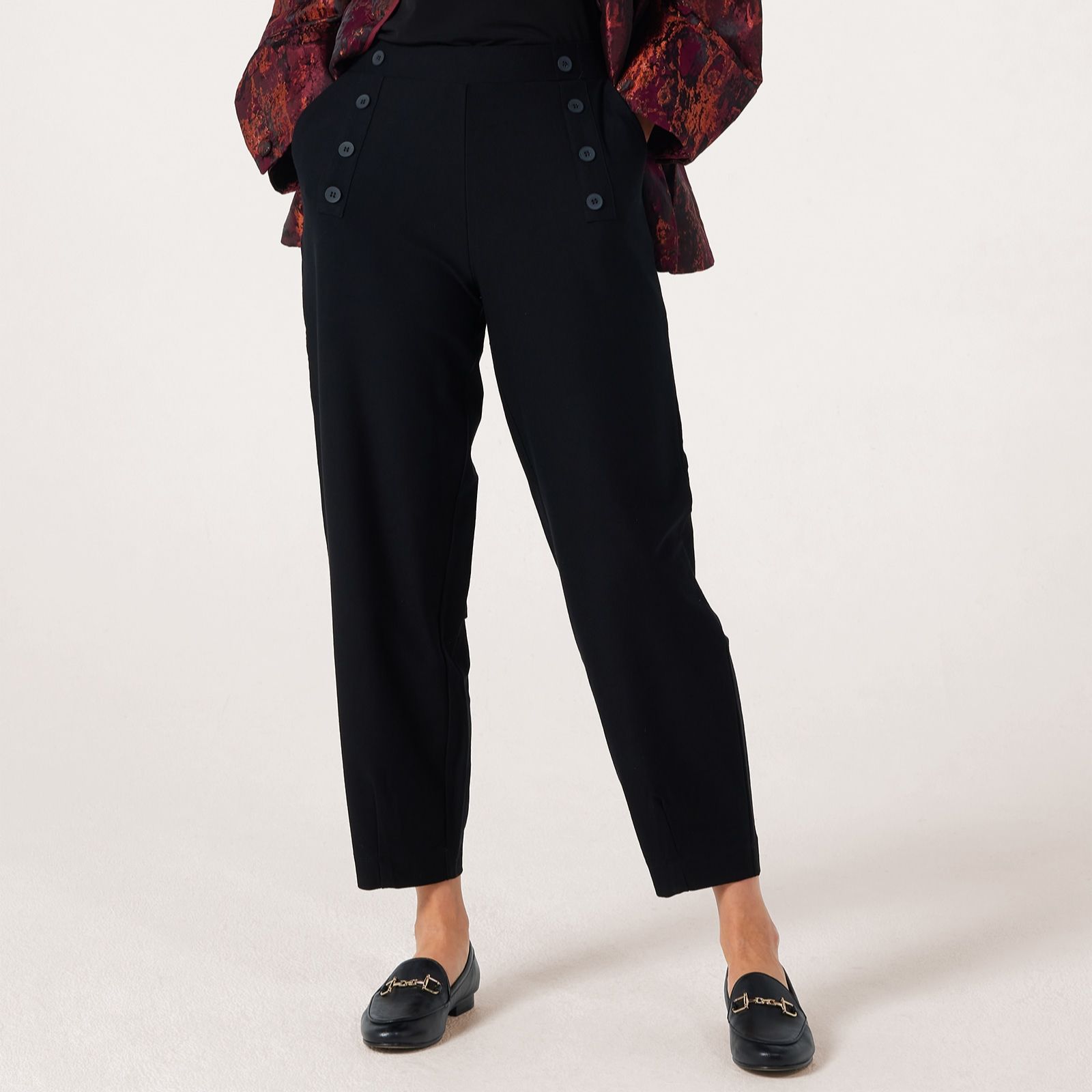 MarlaWynne Essential Knit Crepe Sailor Trousers