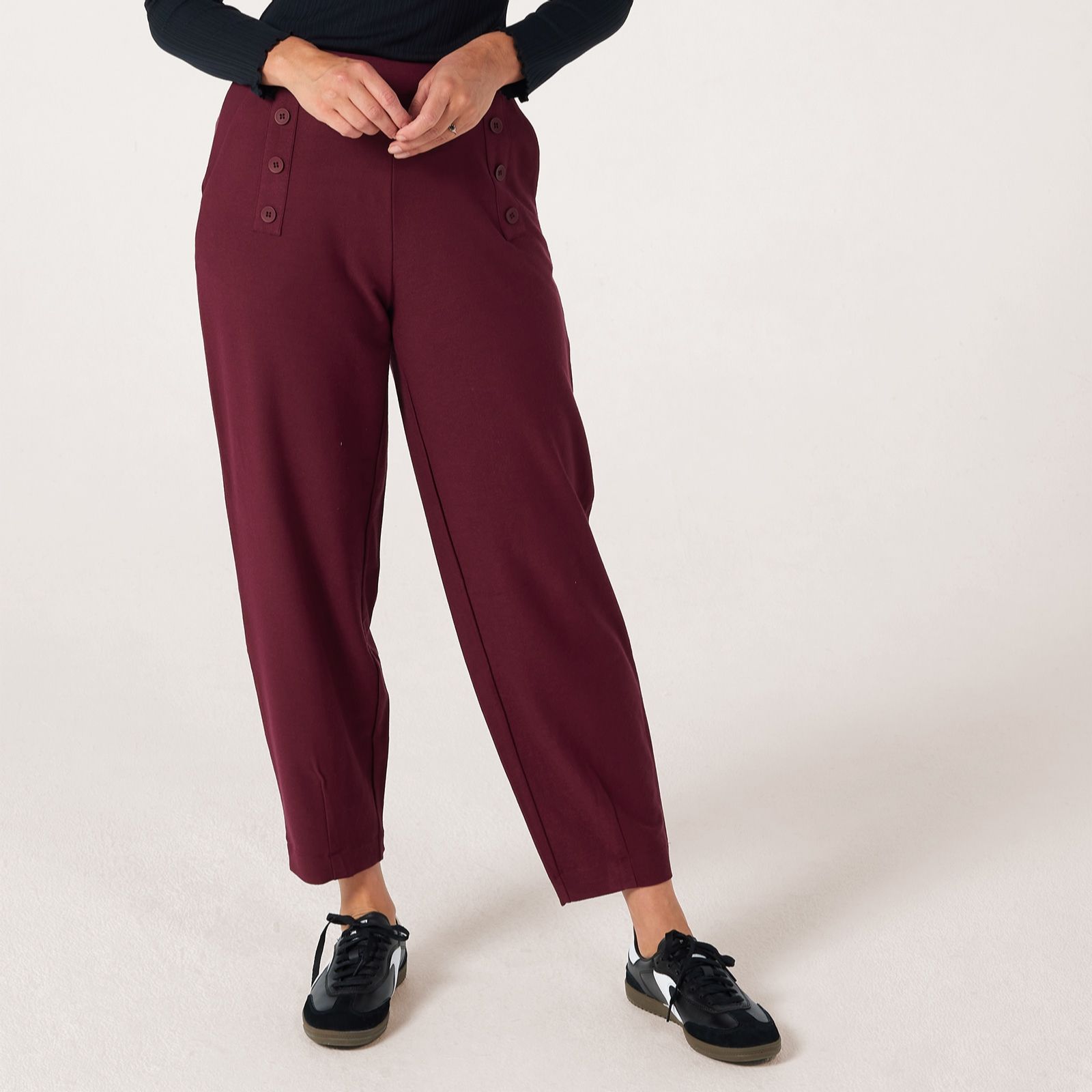 MarlaWynne Essential Knit Crepe Sailor Trousers