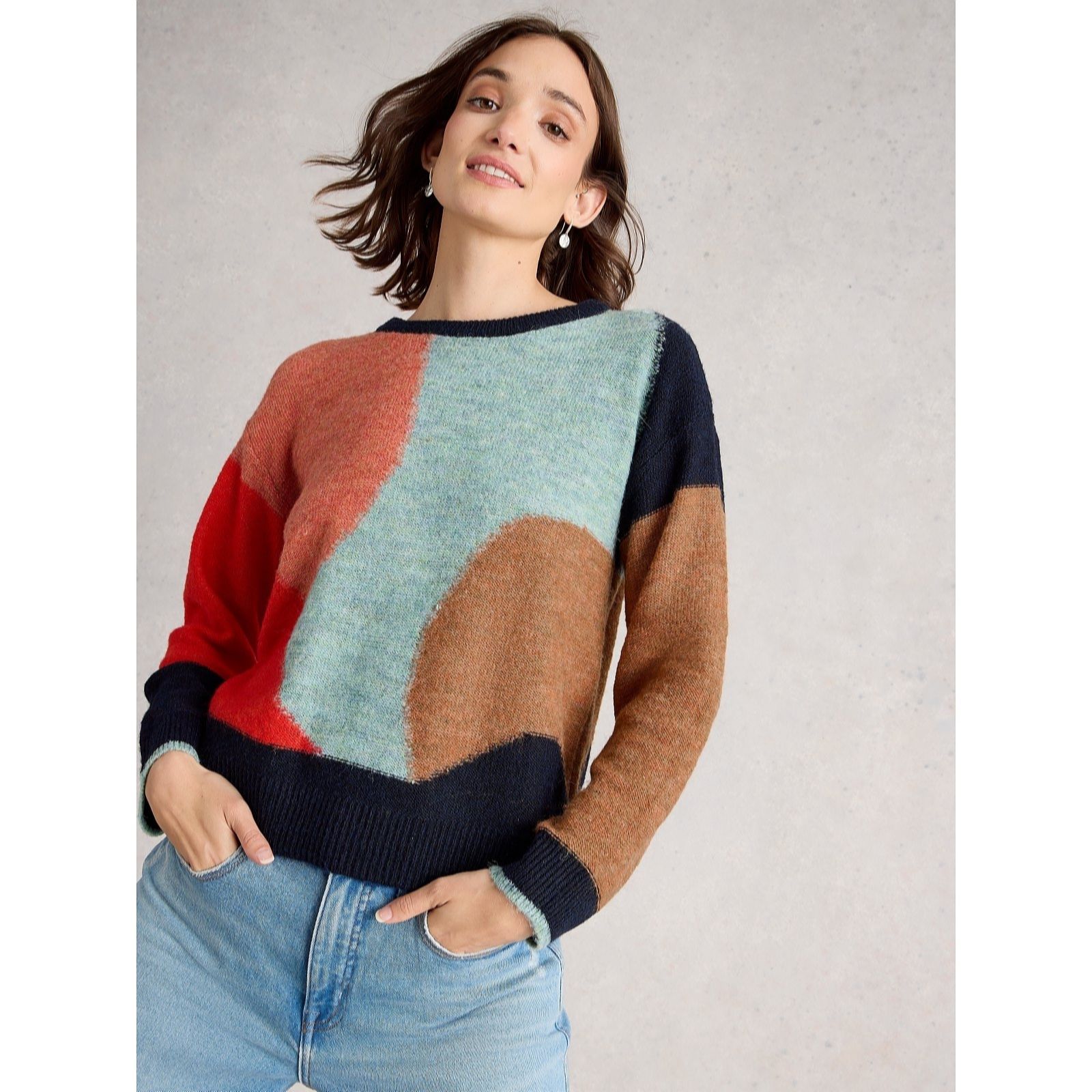 White Stuff Freya Abstract Jumper
