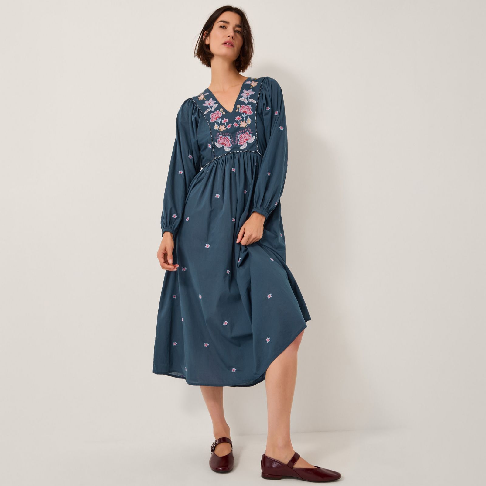 Monsoon Bria Embroidered Dress