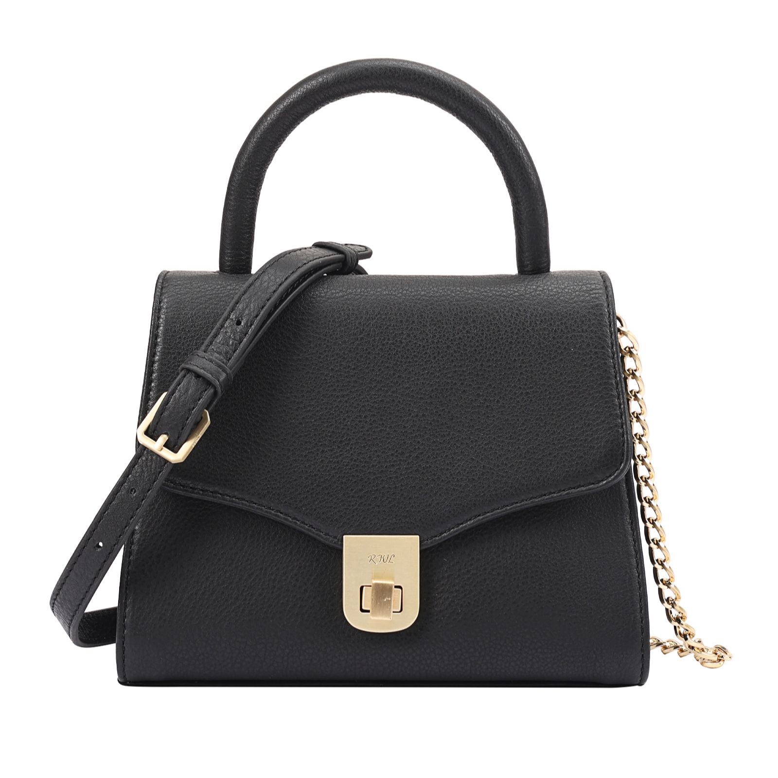 Ruth Langsford Leather Convertible Flap-Over Cross-Body Bag