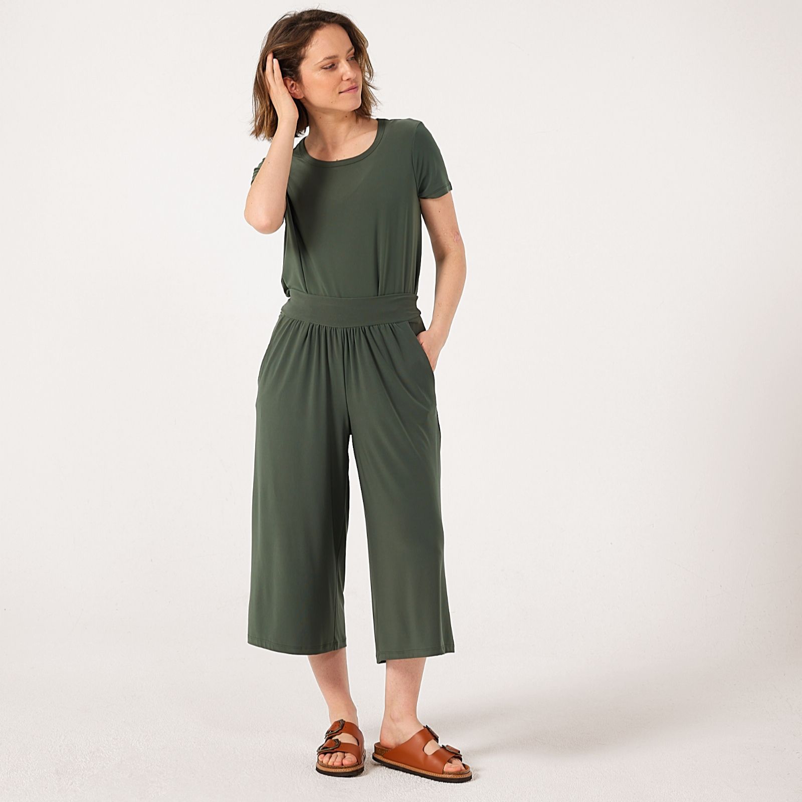 Kim & Co Deluxe Brazil Jersey Gaucho Petite Trousers