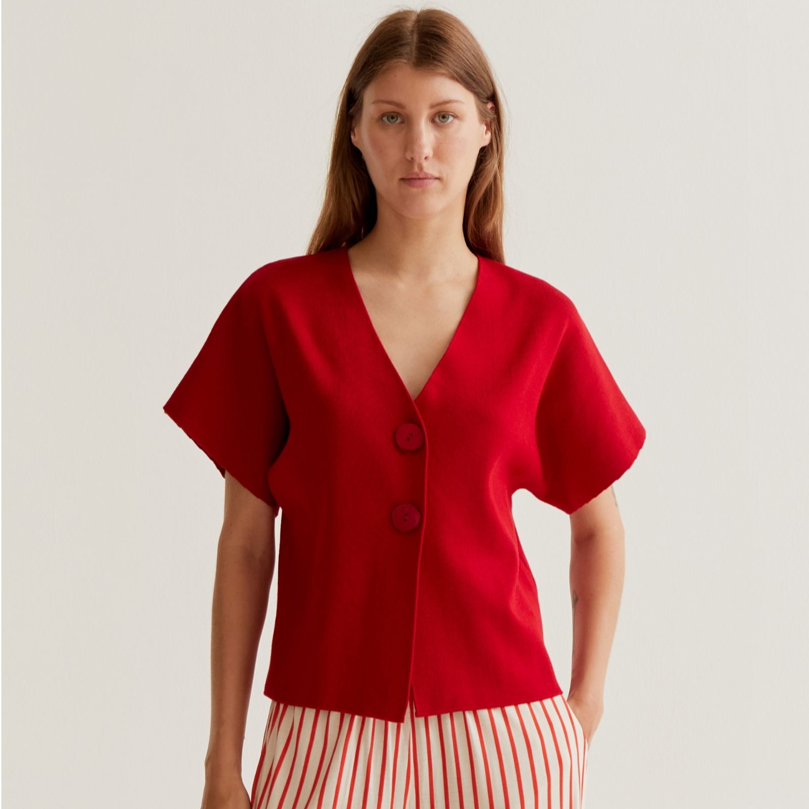 Compania Fantastica Short Sleeved Cardigan