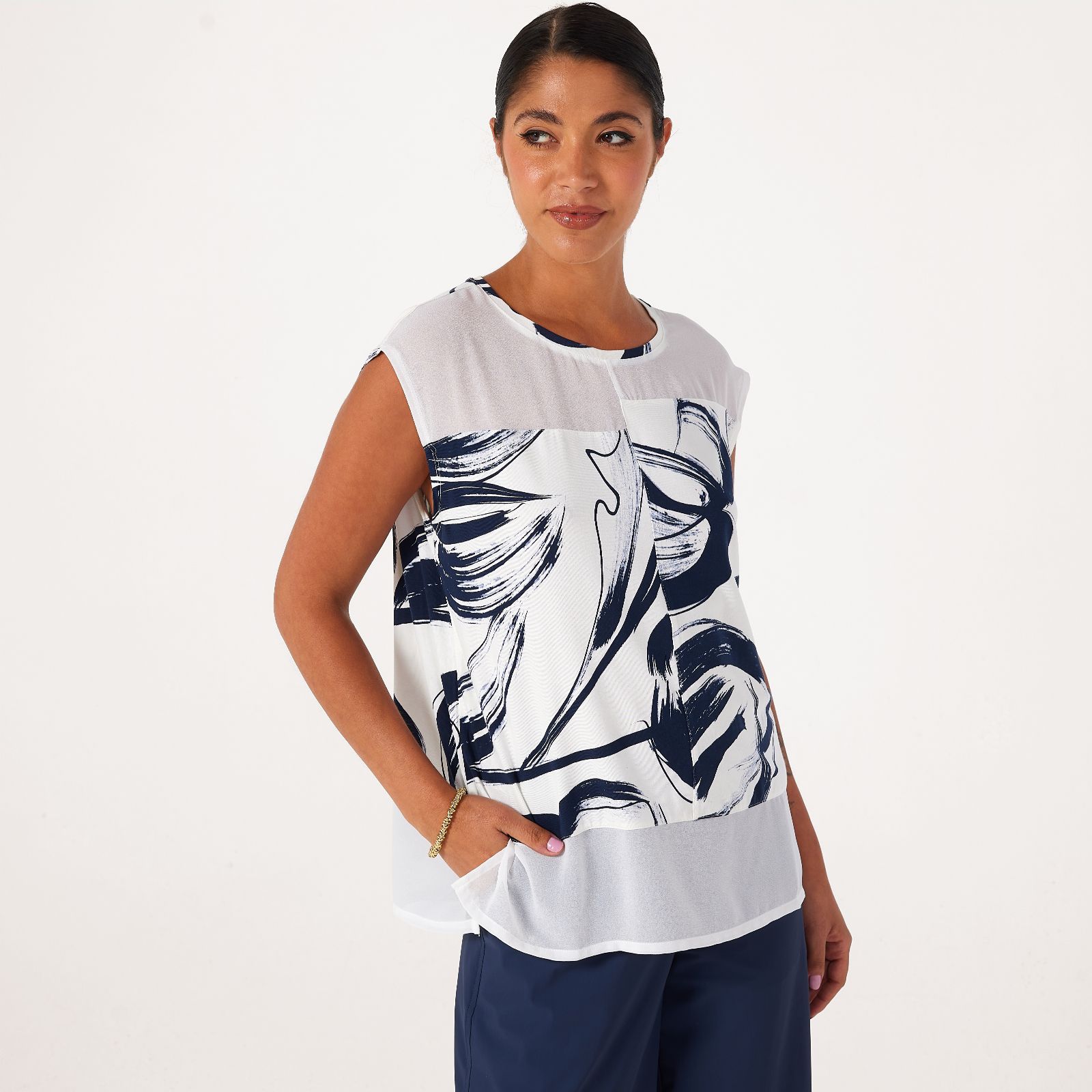 MarlaWynne Mixed Media Top