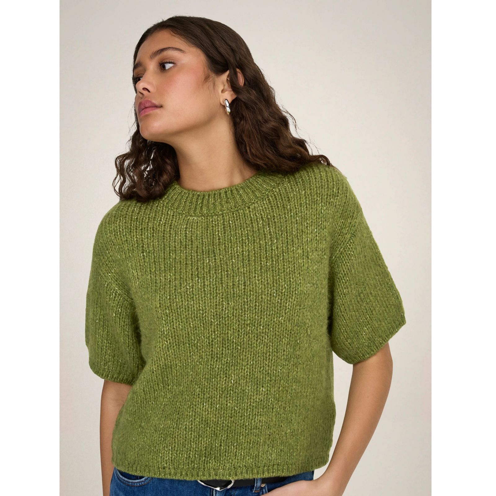 JDY Linea Short Sleeve Knitted Jumper