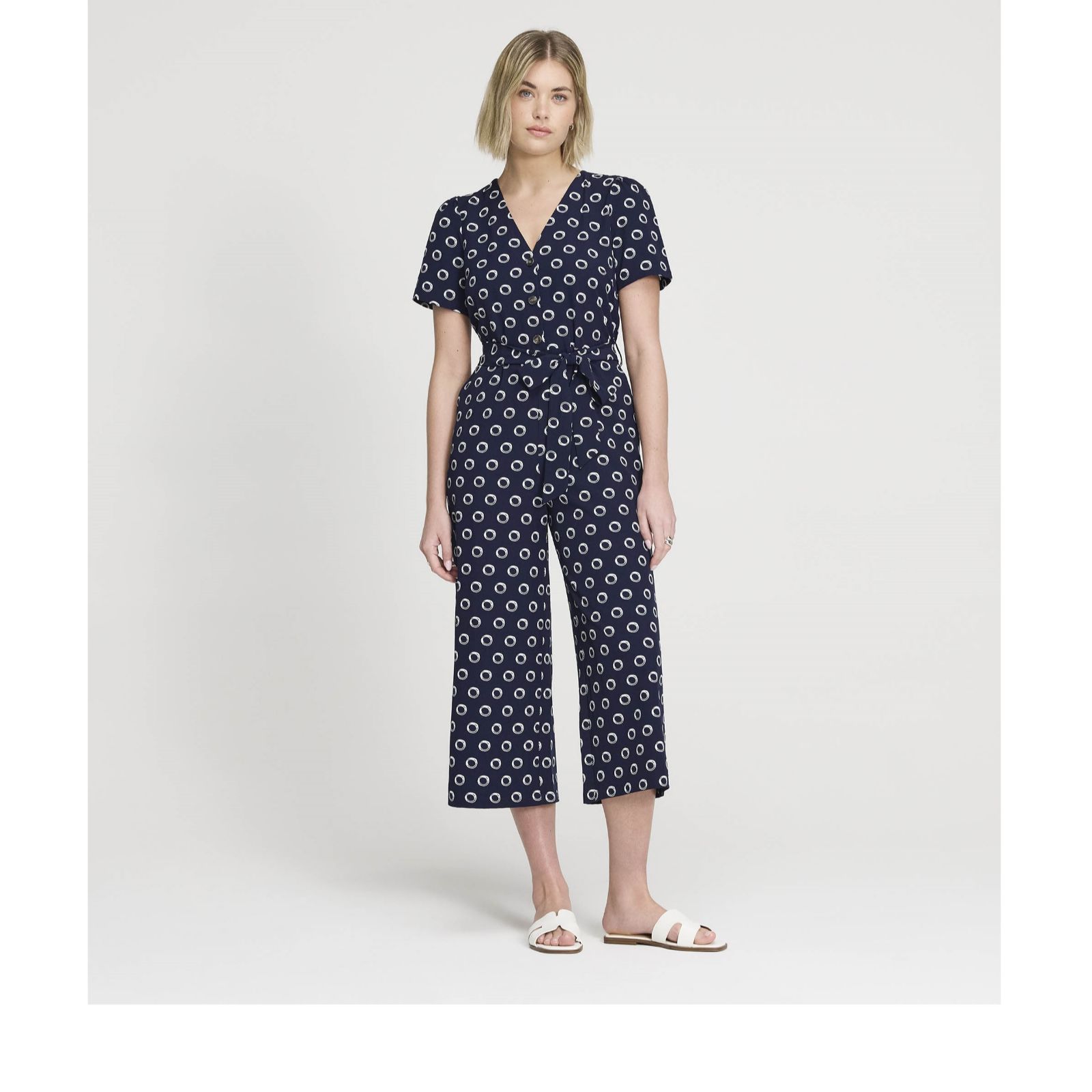 Finery London Uma Printed Jumpsuit Petite