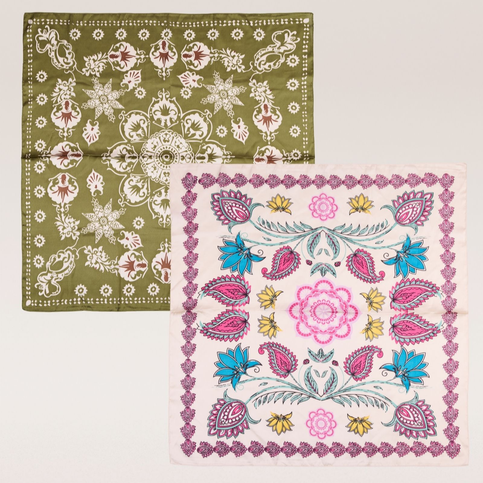 Malika 2pk Satin Scarf with Gift Pouches