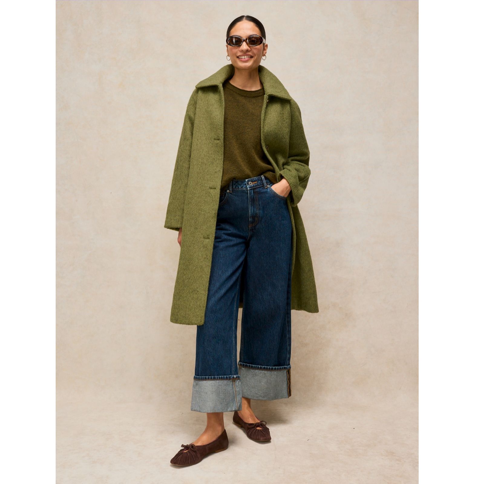 White Stuff Kelsey Wool Blend Coat