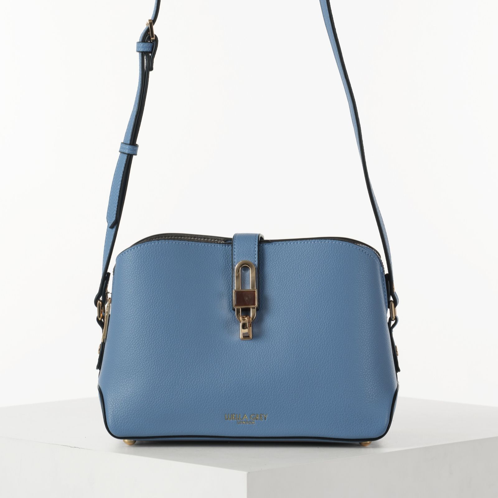Outlet Luella Grey Margy Small Zip Top Cross-Body