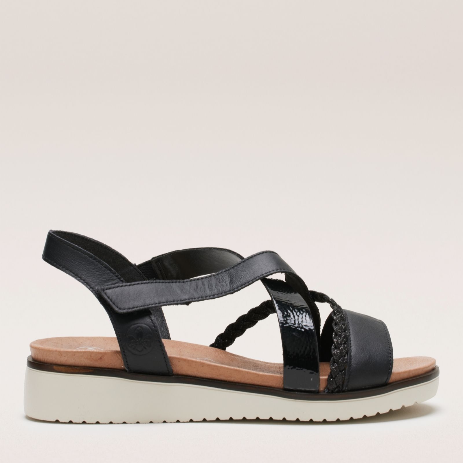 Outlet Rieker Plait Detail Wedge Sandal