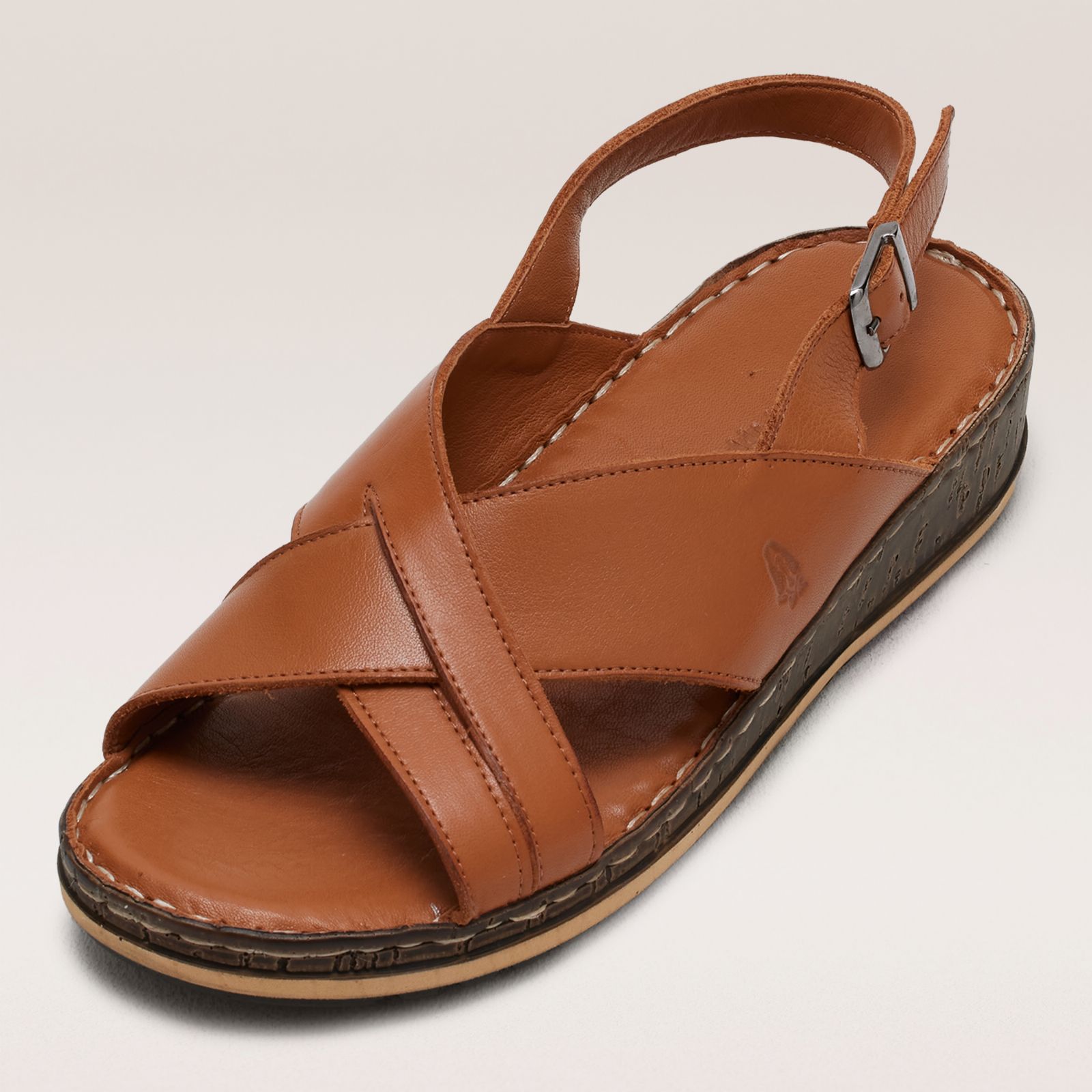 Hush Puppies Elena Sandali Con Zeppa Donna – Pelle Morbida E Suola In Poliuretano, Beige