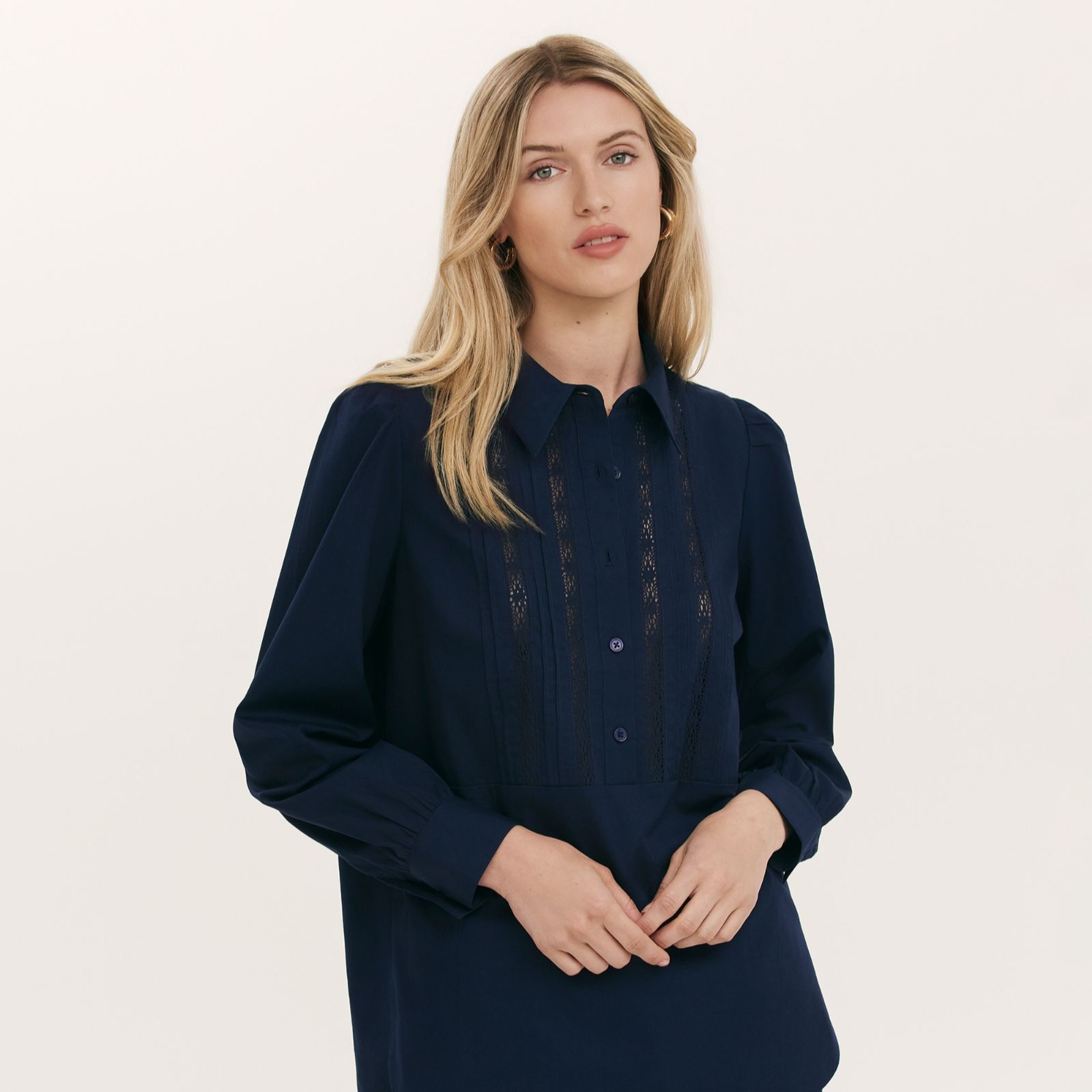 Finery London Remy Lace Detail Shirt