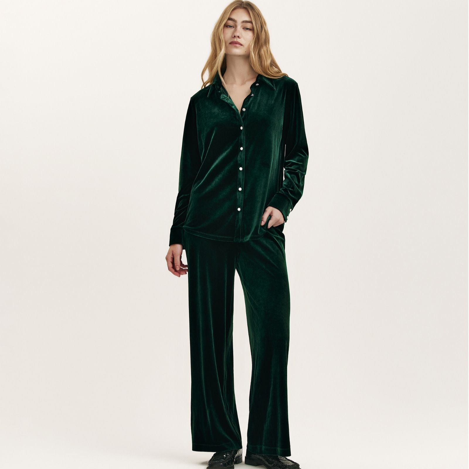 Finery London Kenzie Velvet Trouser Standard