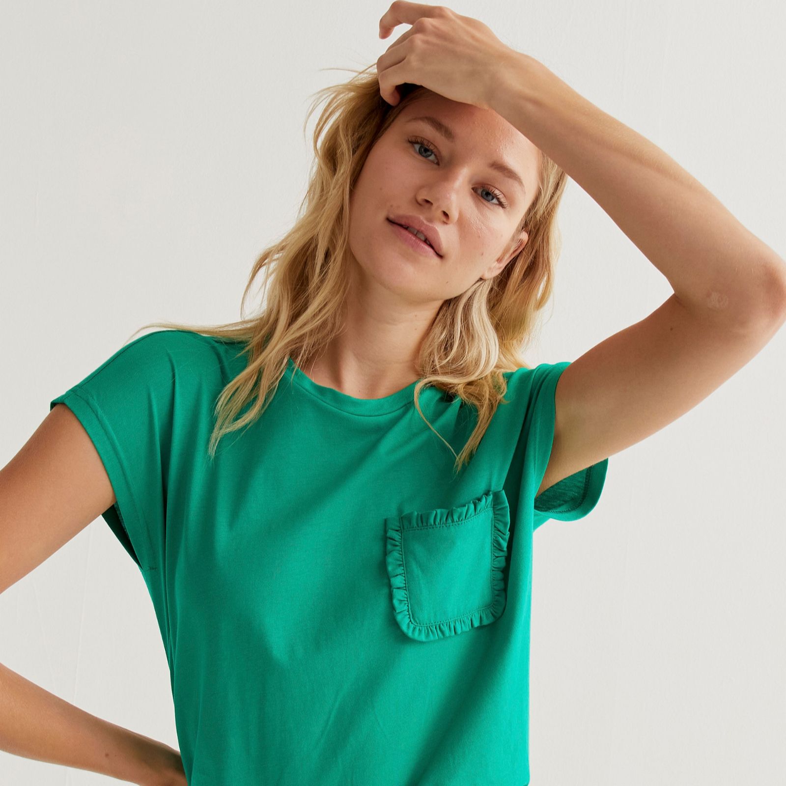 Compania Fantastica Frill Pocket Tee Shirt