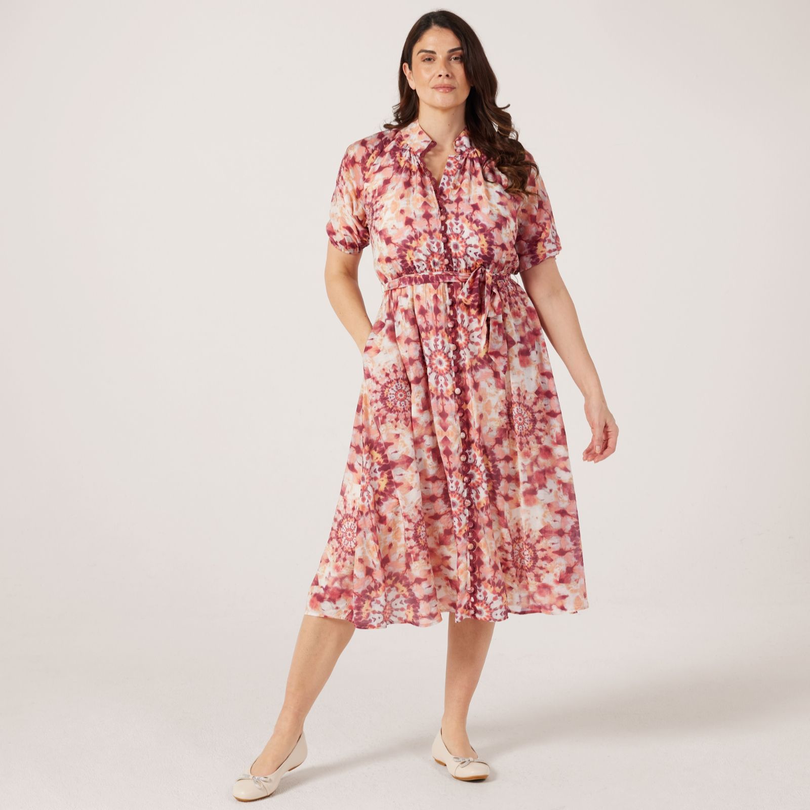 Izabel London Tie Dye Midi Dress