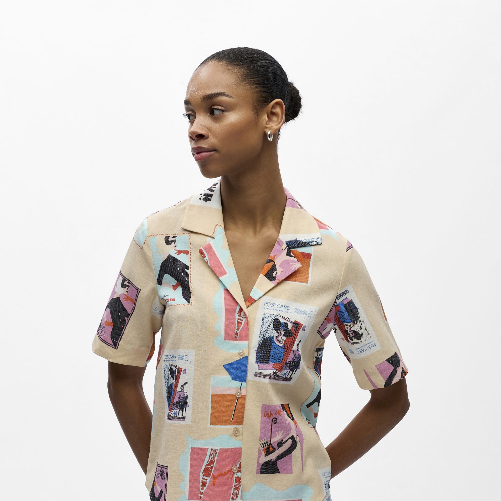 Object Tracy Short Sleeve Printed Shirt