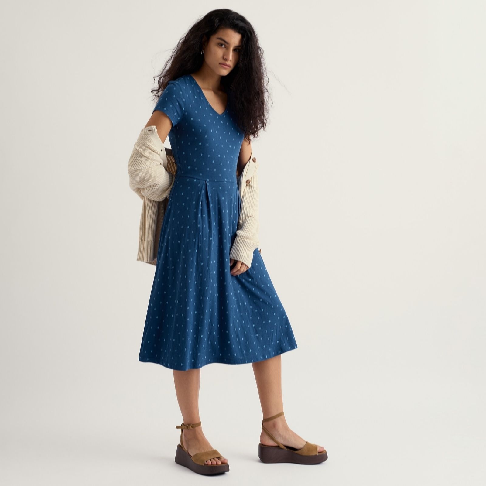 Seasalt Cornwall 3/4 Sleeve Pier View Dress Standard