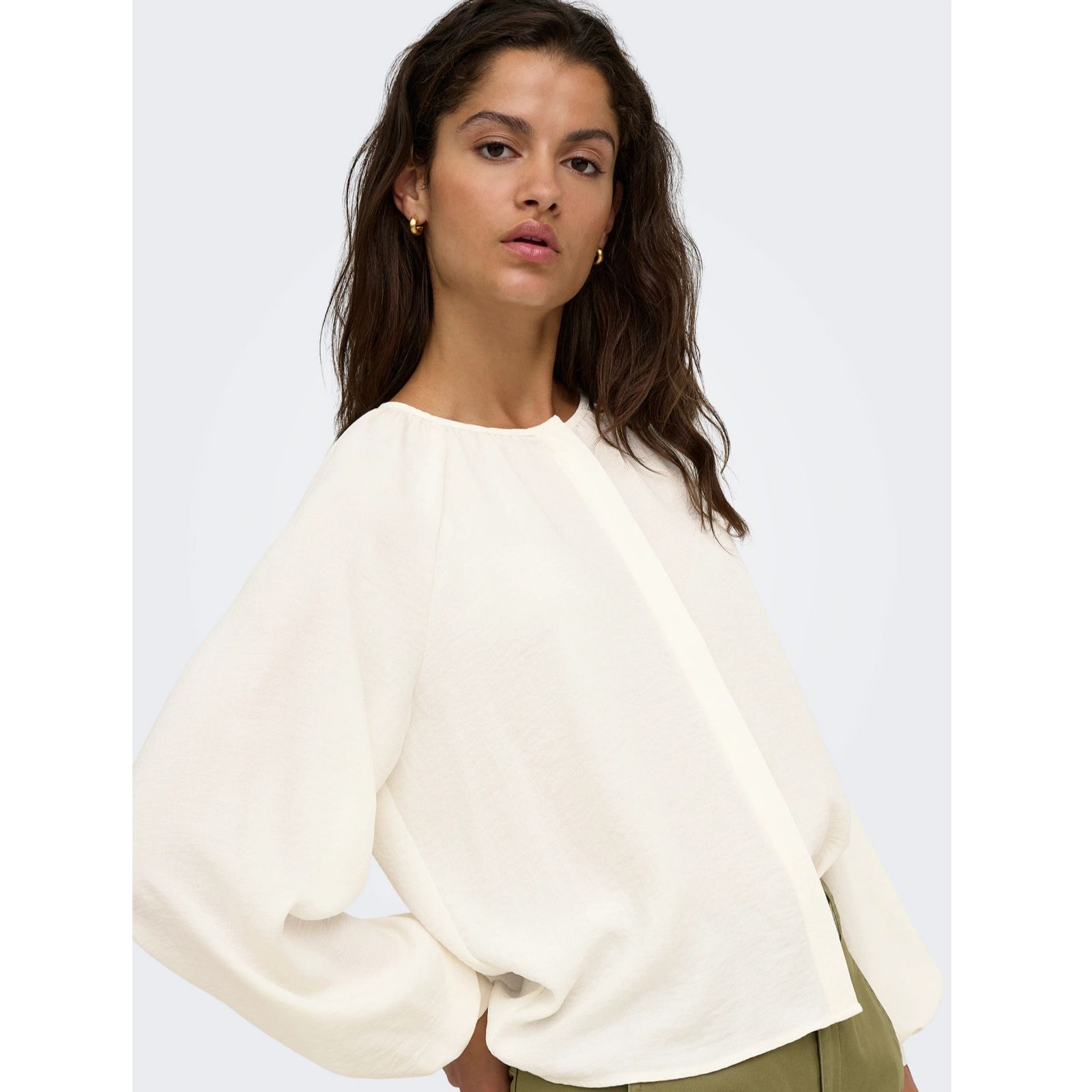 JDY Divya Collarless Simple Blouse