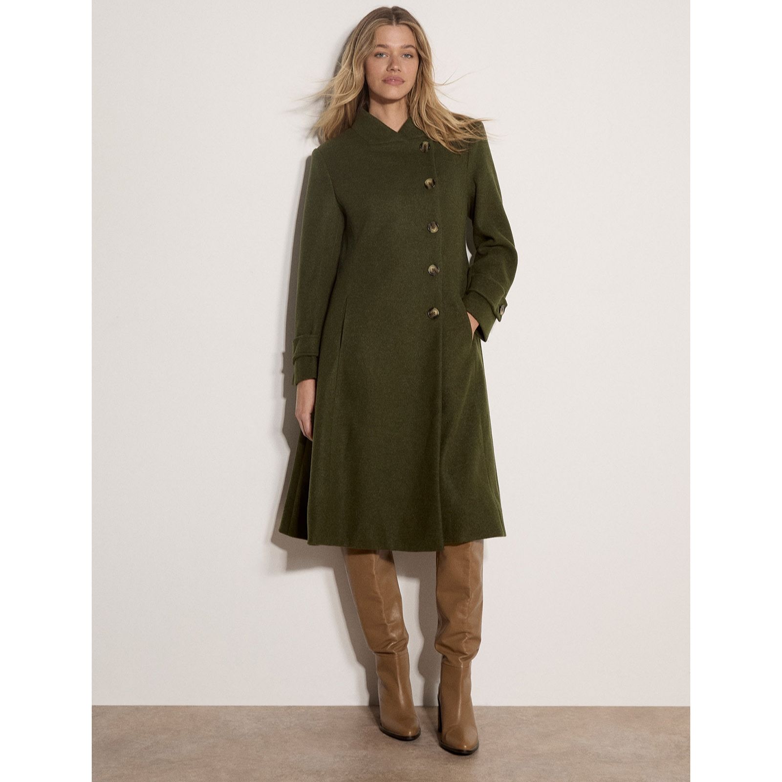Apricot Tailored Military Coat