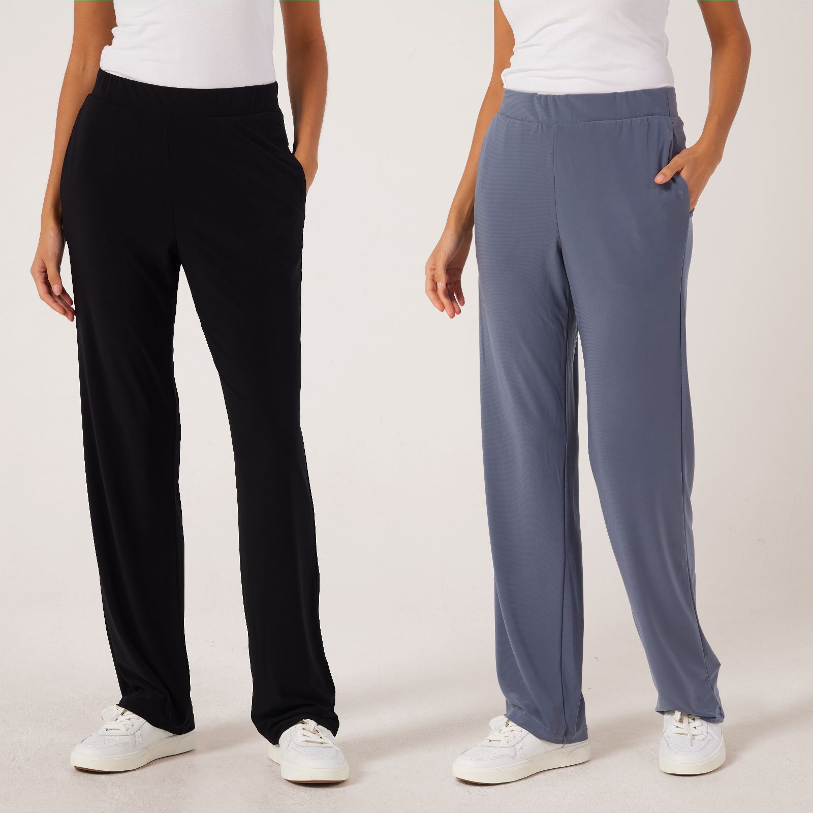 Nina Leonard Pack Of 2 Straight Leg Standard Trousers