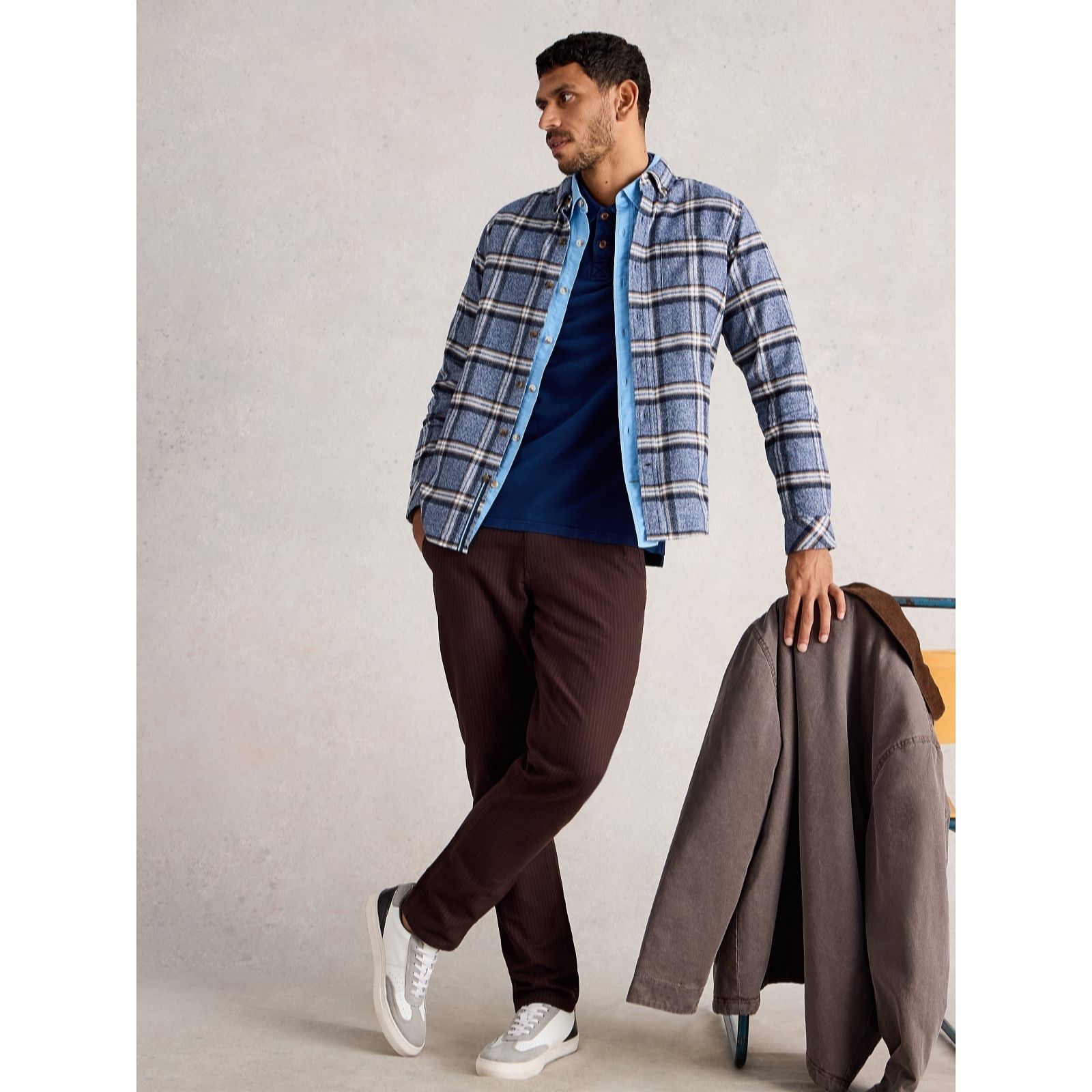 White Stuff Men's Barton Marl Check Shirt