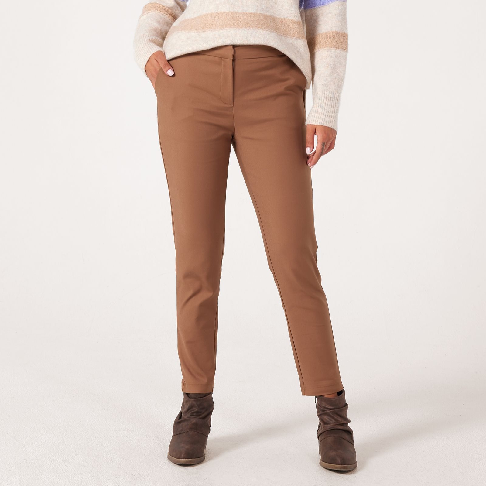 Izabel London Slim Leg Cigarette Trouser