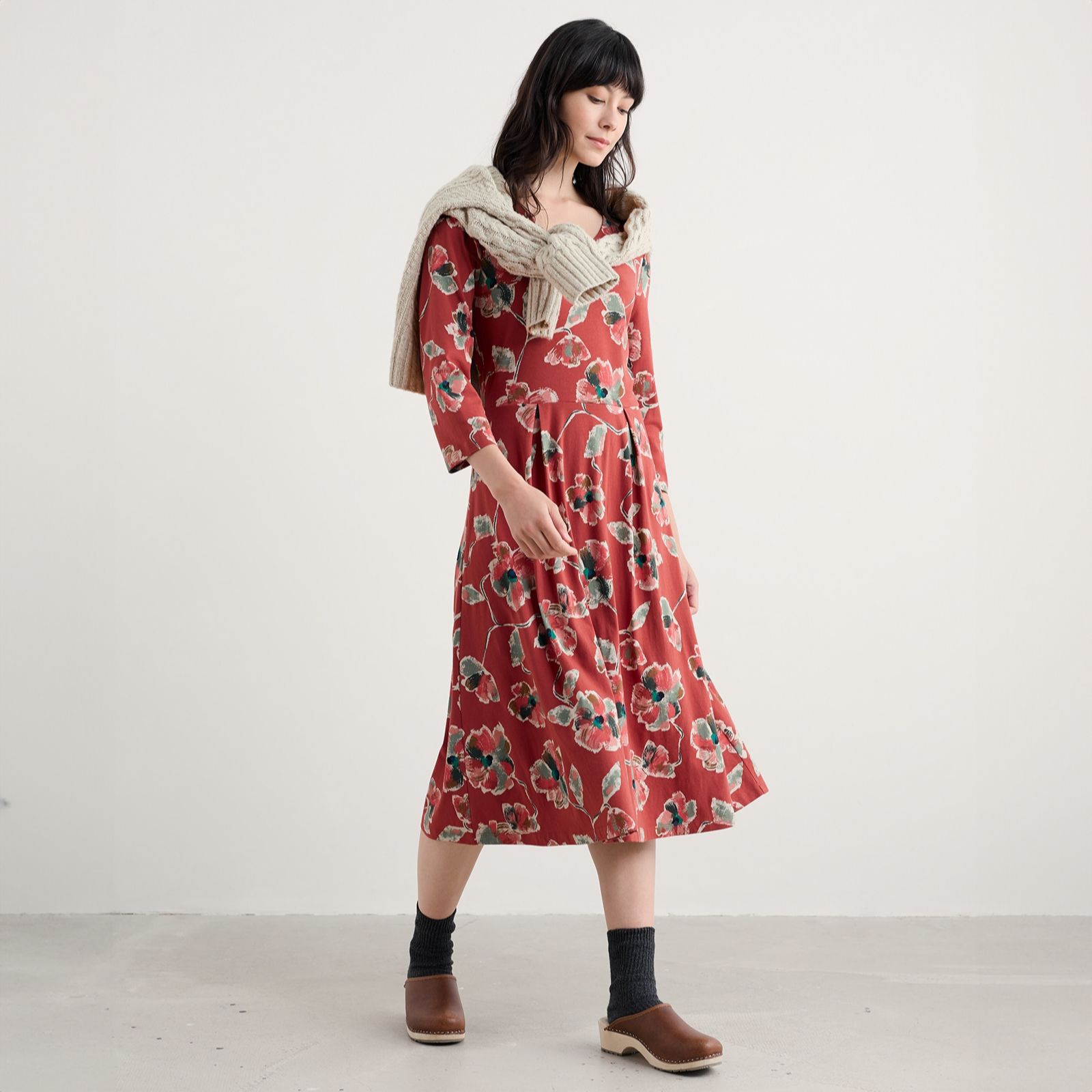 Seasalt Cornwall 3/4 Sleeve Pier View Dress Standard