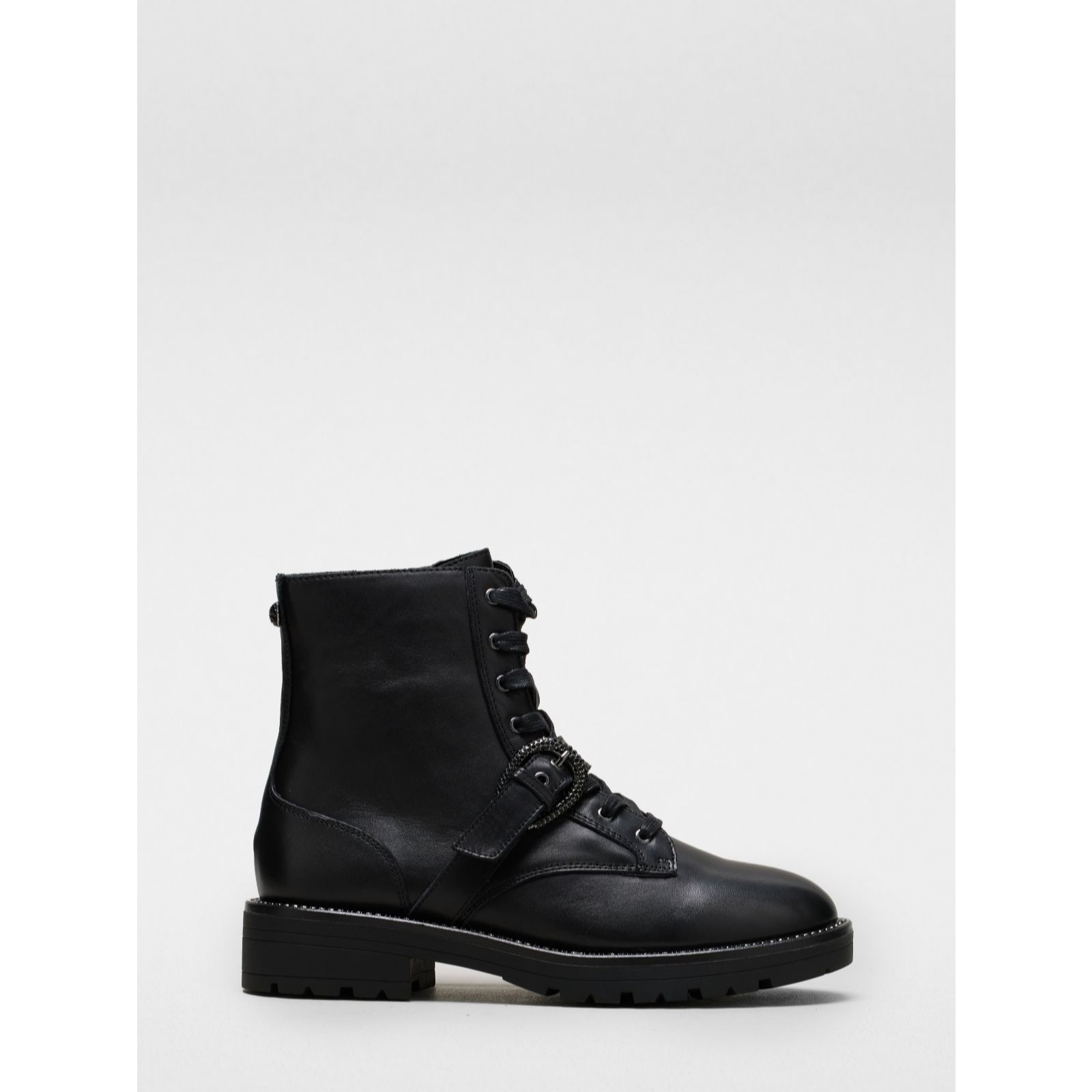 Outlet Dune London Embellished Buckle Biker Boot