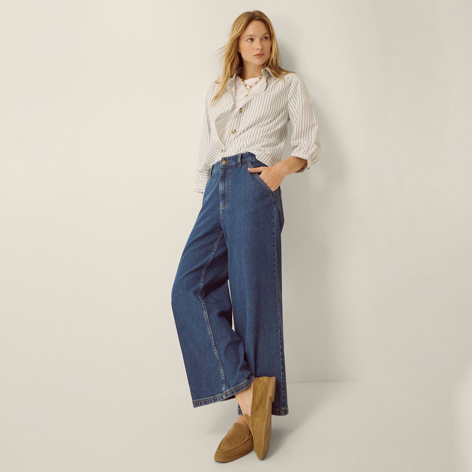 Monsoon Jojo Wide Leg Denim Jean