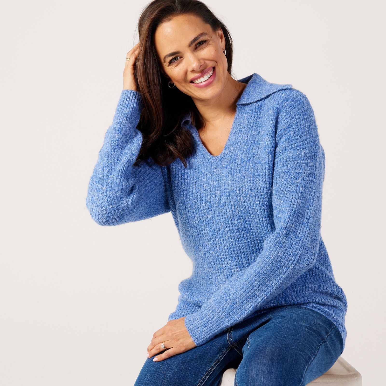 Ruth Langsford Soft cosy collared Jumper
