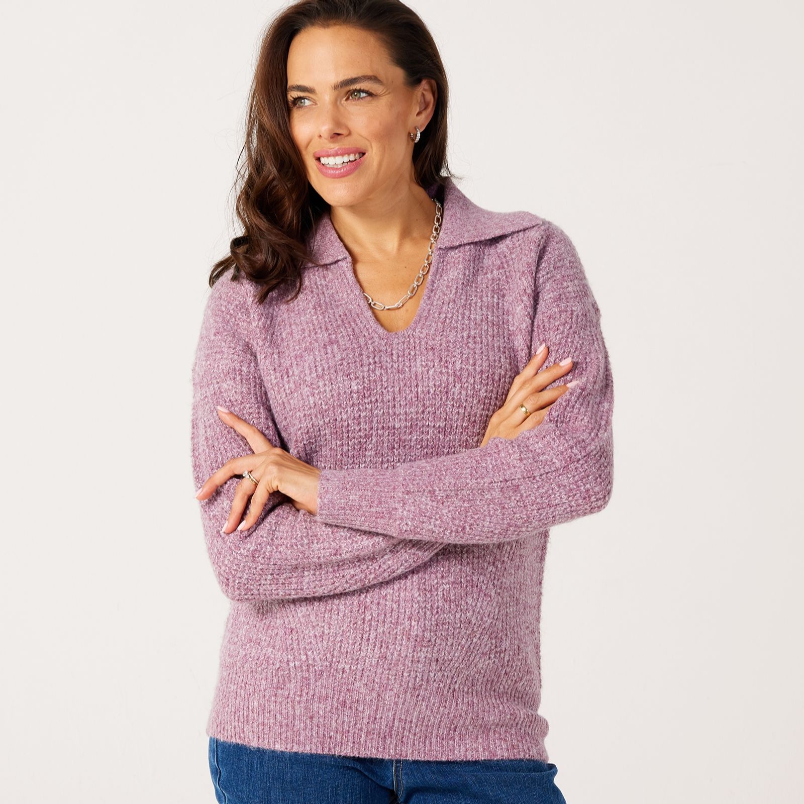 Ruth Langsford Soft cosy collared Jumper