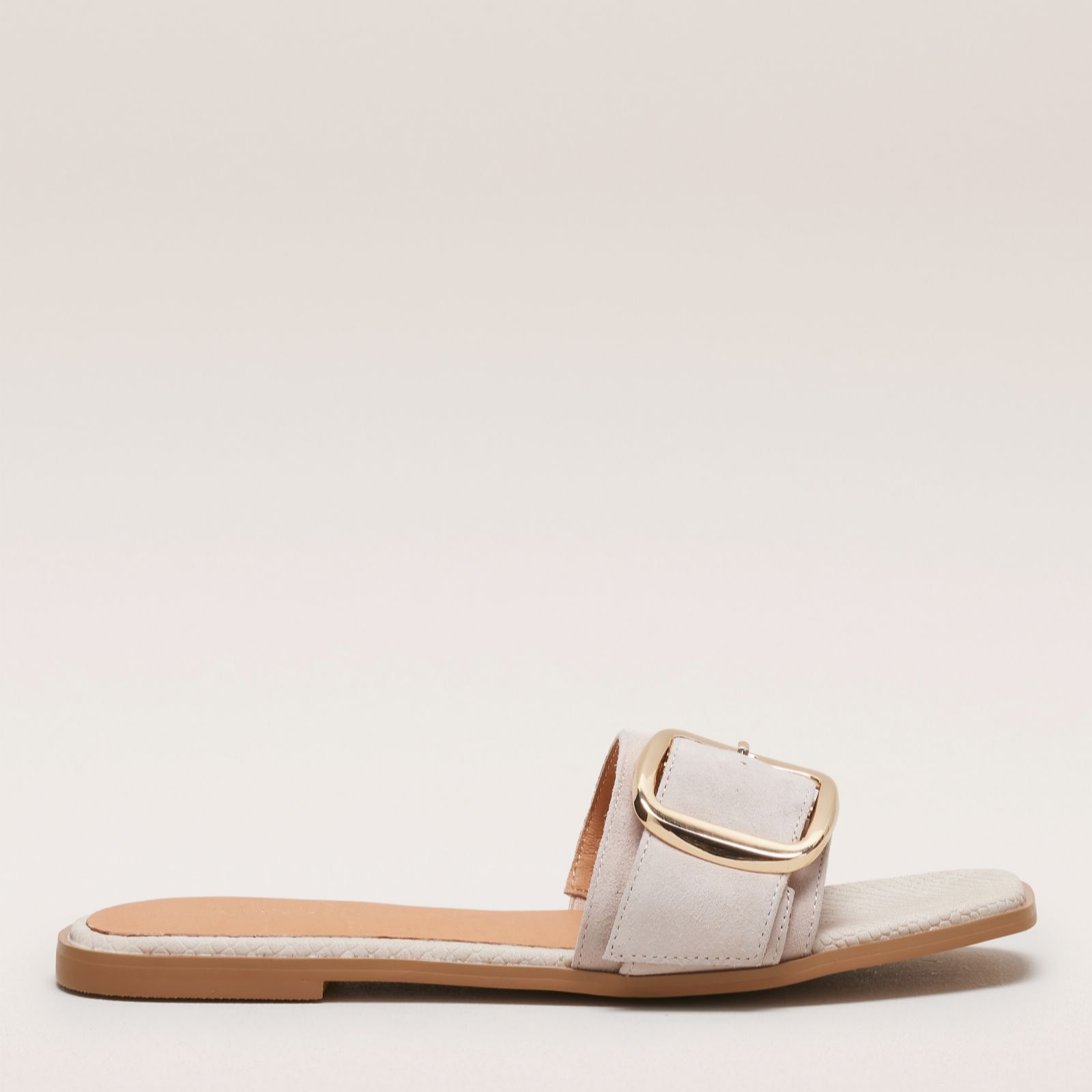 Outlet Ruth Langsford Leather Buckle Slide Sandal