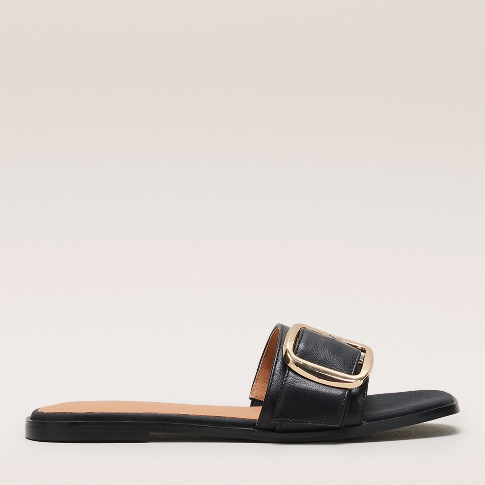 Outlet Ruth Langsford Leather Buckle Slide Sandal