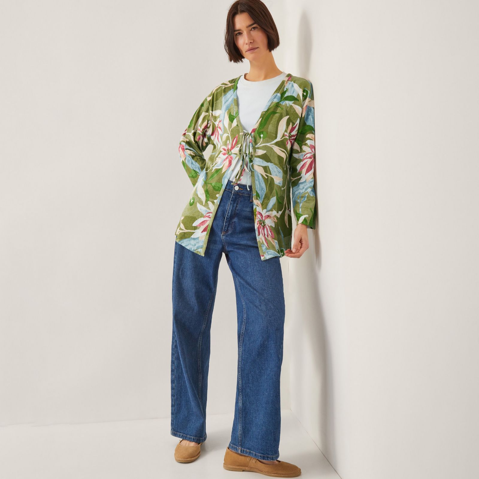 Monsoon Piper Linen Blend Cover Up