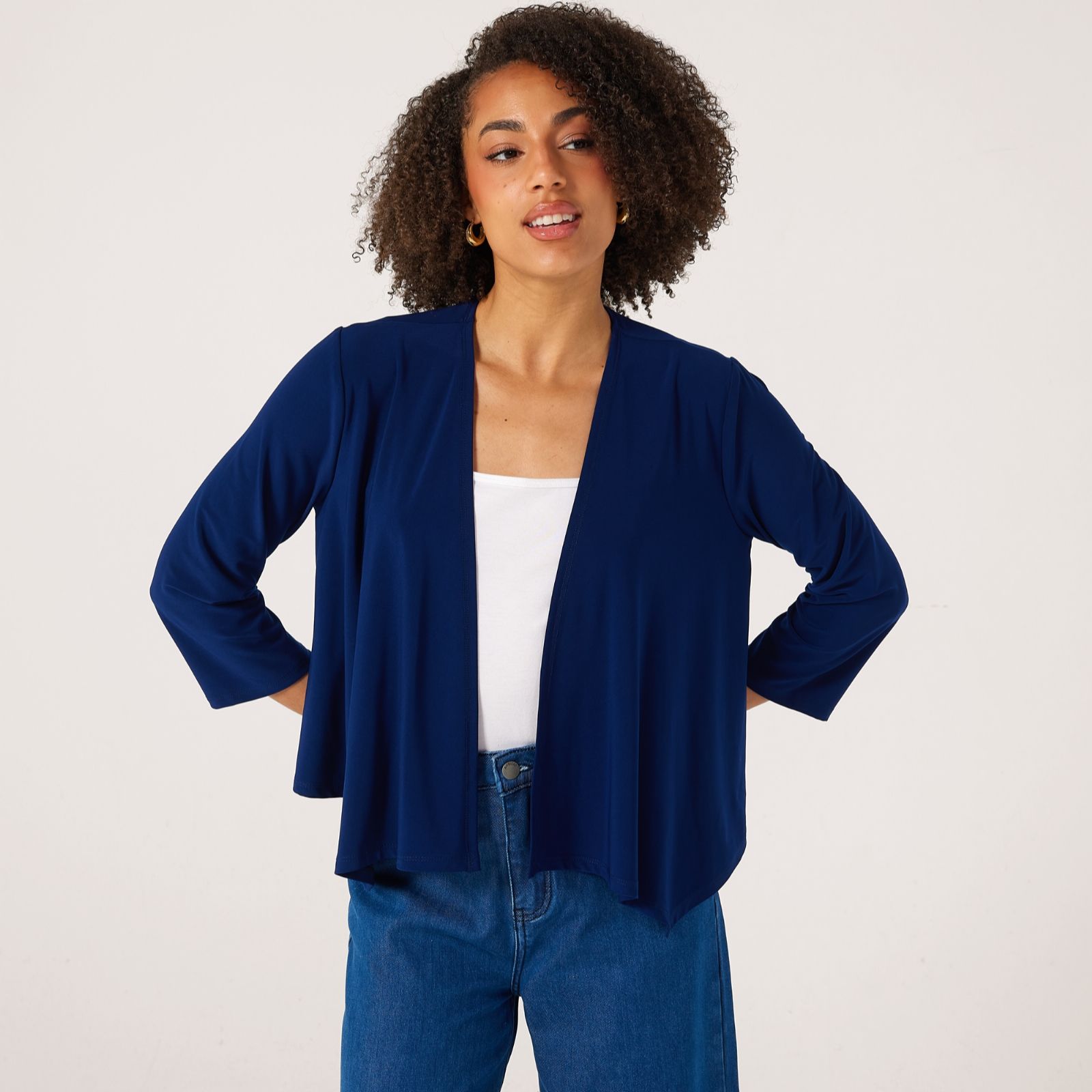 Kim & Co Deluxe Brazil Knit Jersey 3/4 Sleeve Bolero