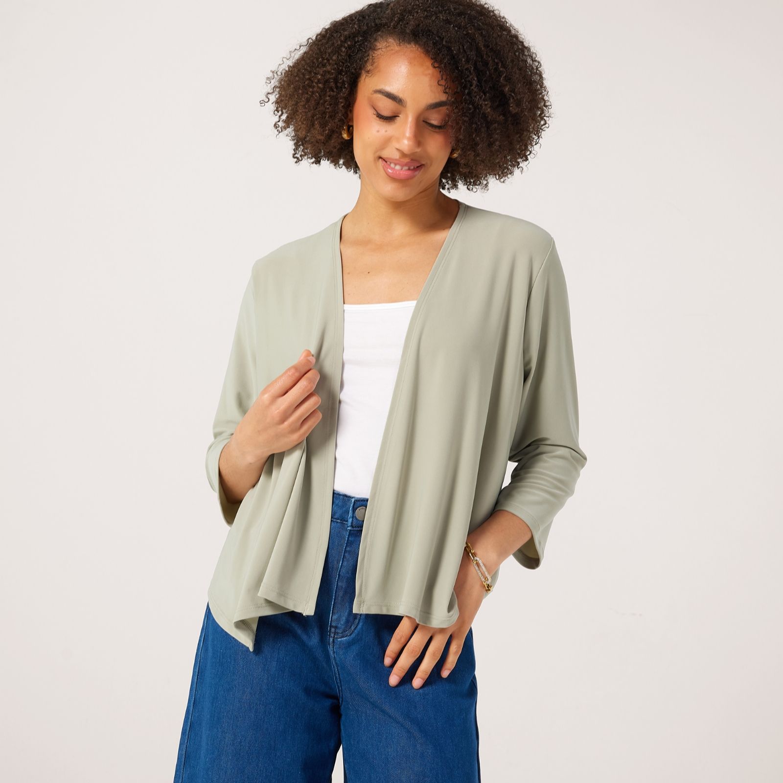 Kim & Co Deluxe Brazil Knit Jersey 3/4 Sleeve Bolero