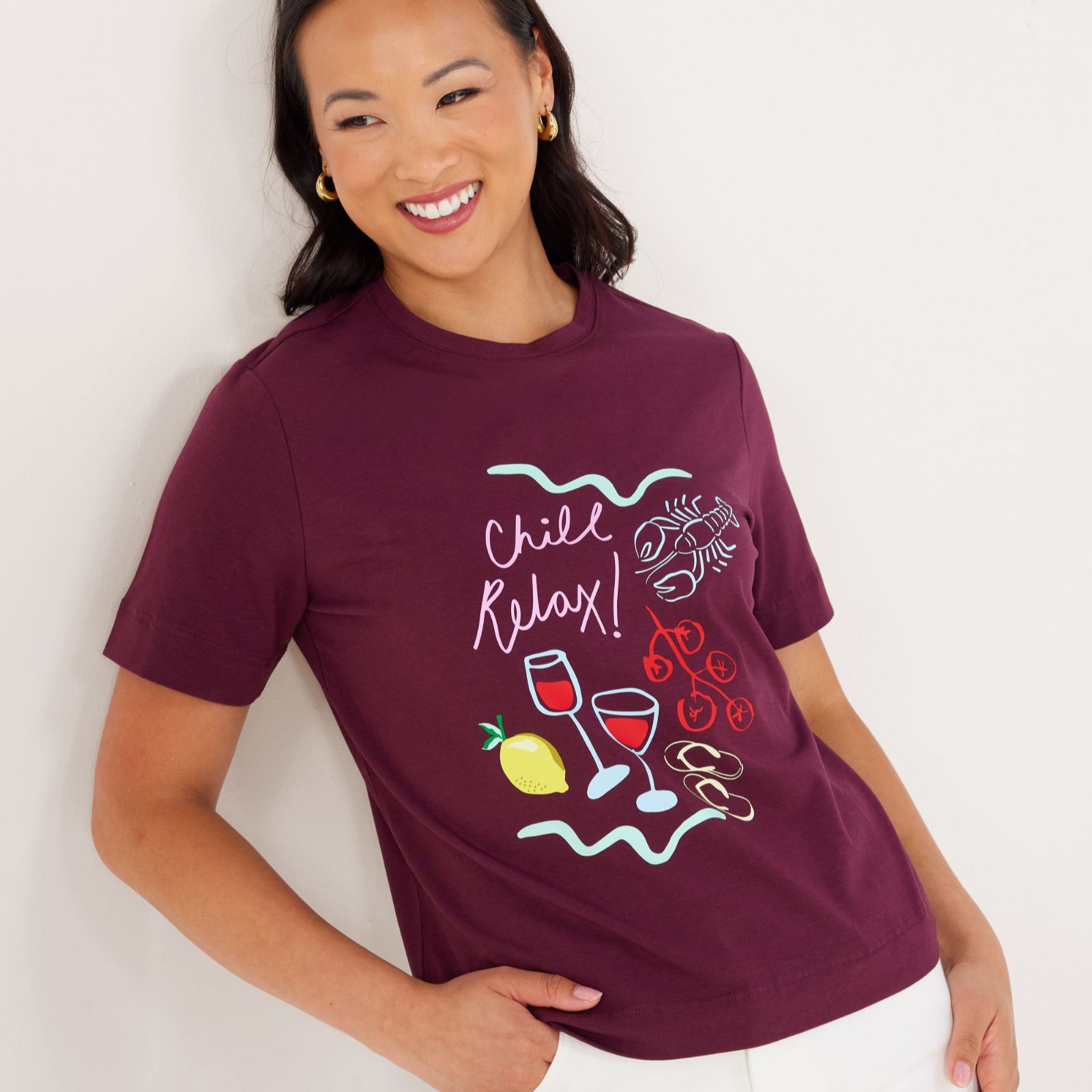 Ruth Langsford Motif Print T-Shirt