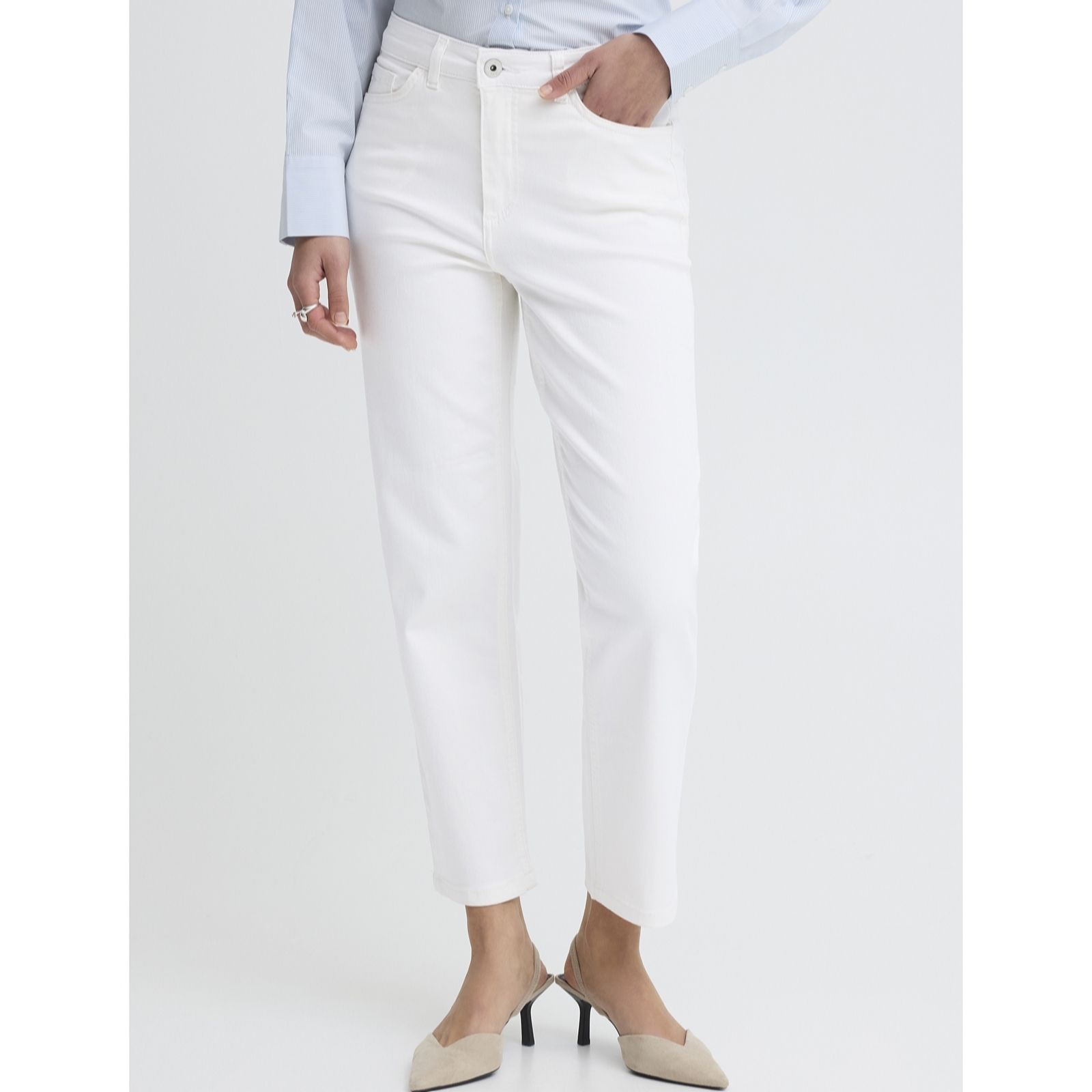 ICHI Ziggy Raven Straight Leg Jean