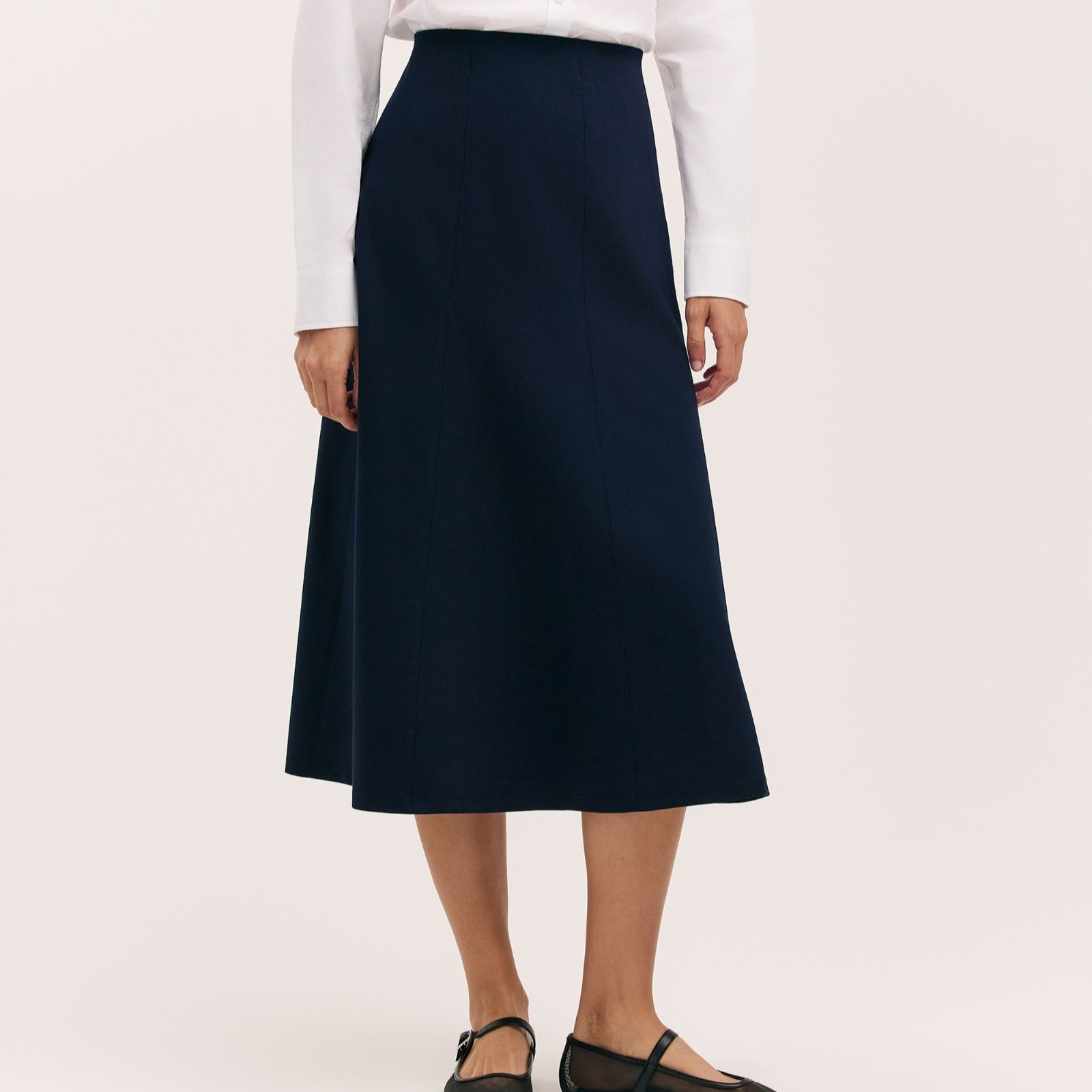 Finery London Mae Ponte Midi Skirt