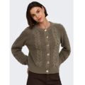 JDY Carmella Button Detail Cable Cardigan