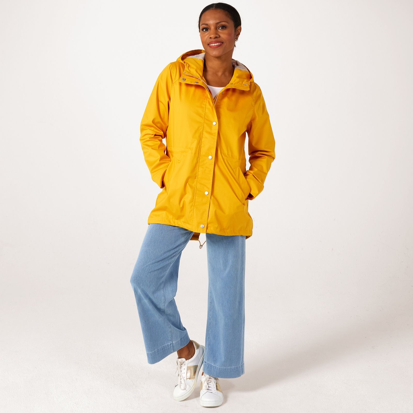 Centigrade Cotton Raincoat With Mesh Lining