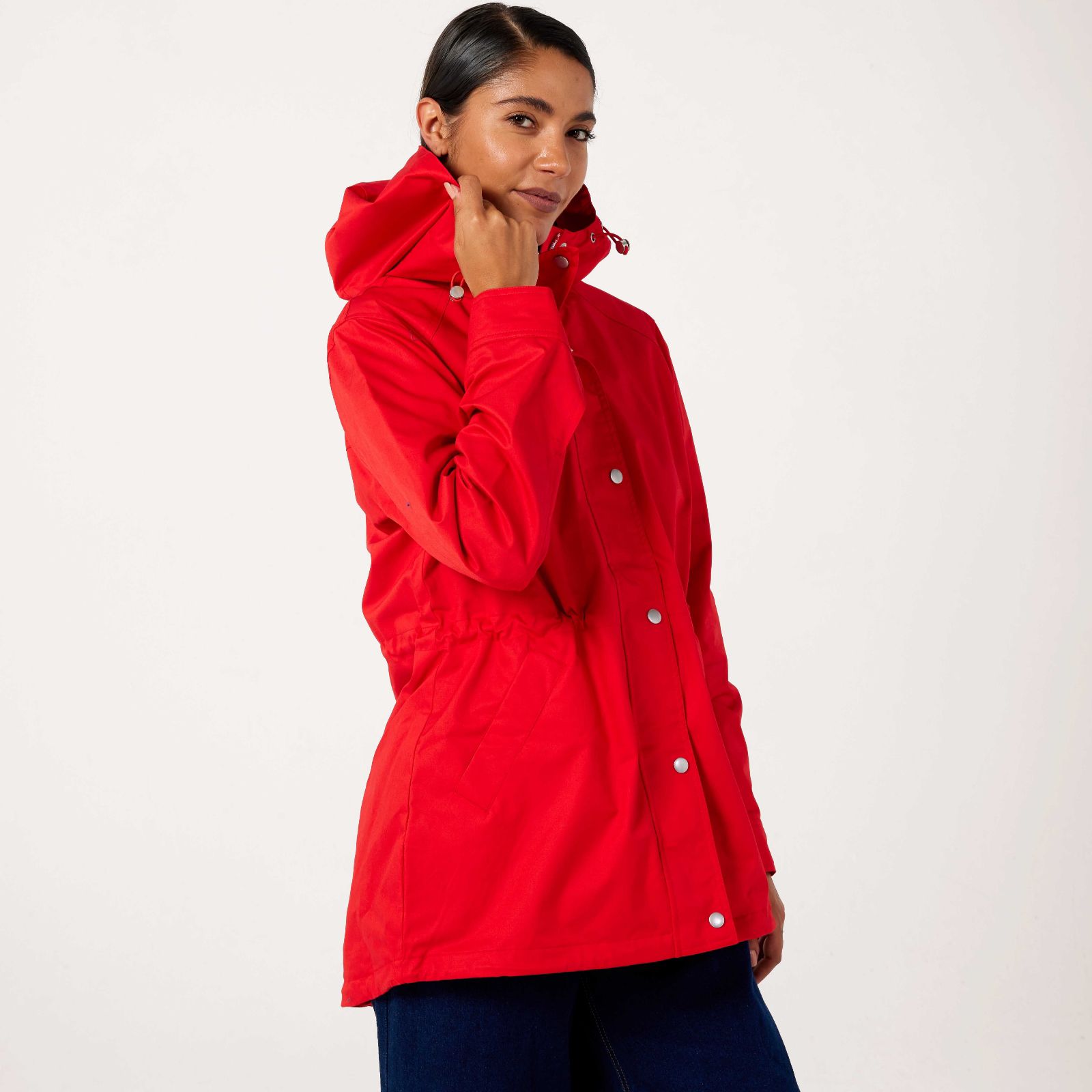 Centigrade Cotton Raincoat With Mesh Lining