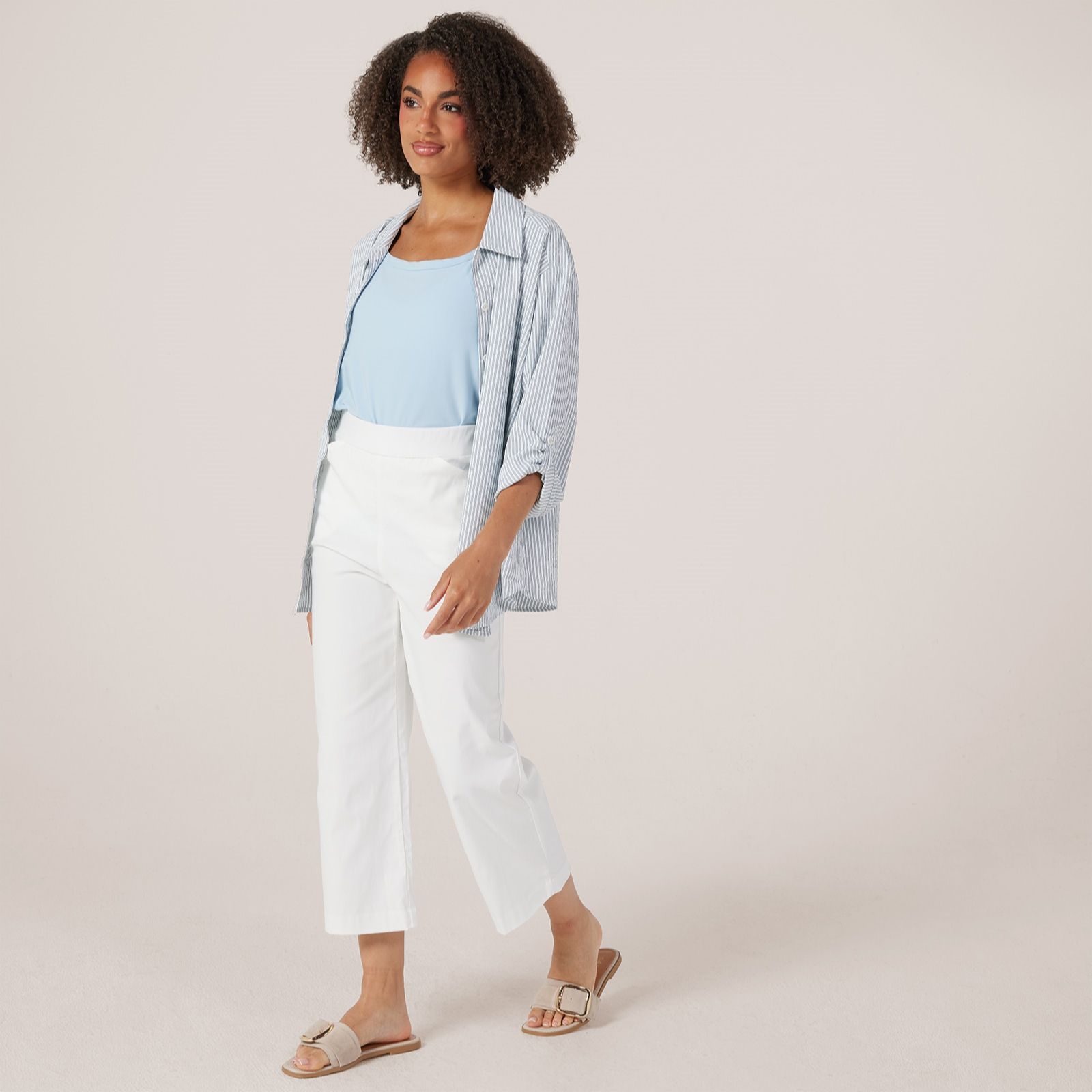 Kim & Co Soft Millennium Harper Straight Cropped Standard Trousers